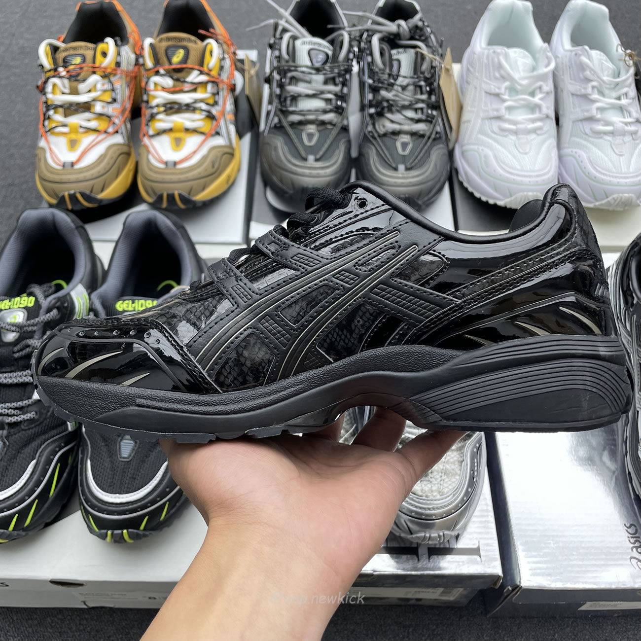 Asics Gel 1090 Black Pure Silver Andersson Bell White Orange (13) - www.newkick.vip