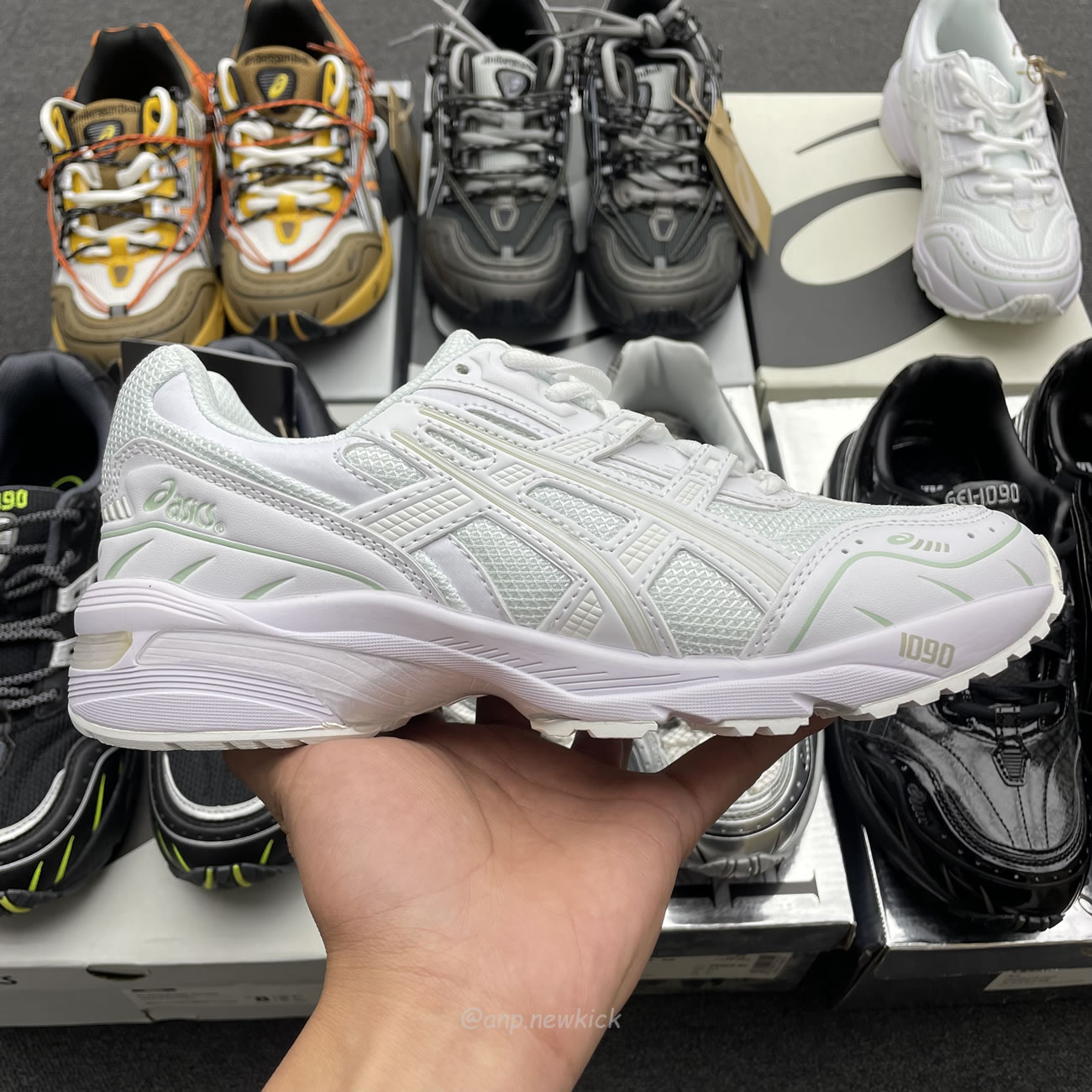 Asics Gel 1090 Black Pure Silver Andersson Bell White Orange (16) - www.newkick.vip