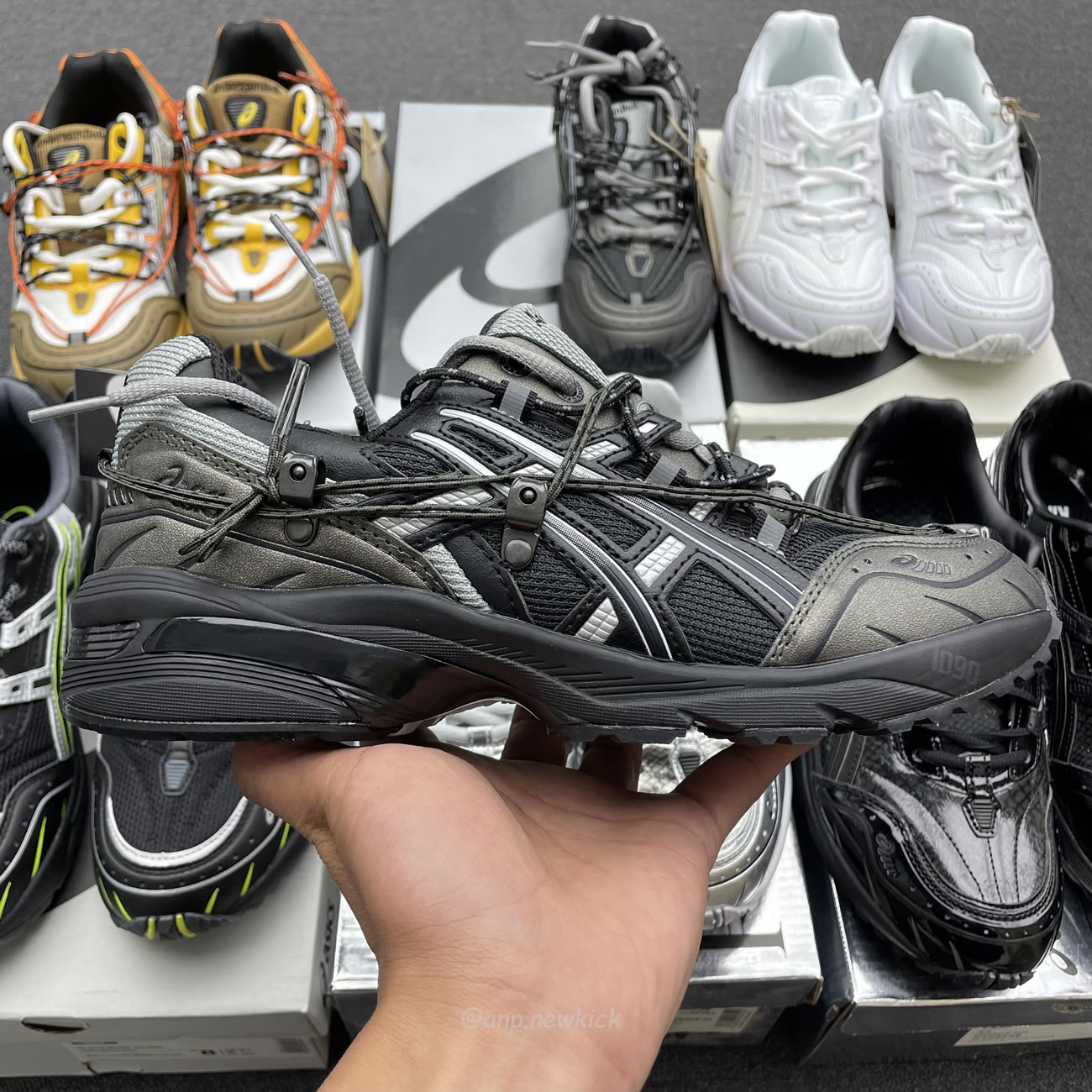 Asics Gel 1090 Black Pure Silver Andersson Bell White Orange (19) - www.newkick.vip