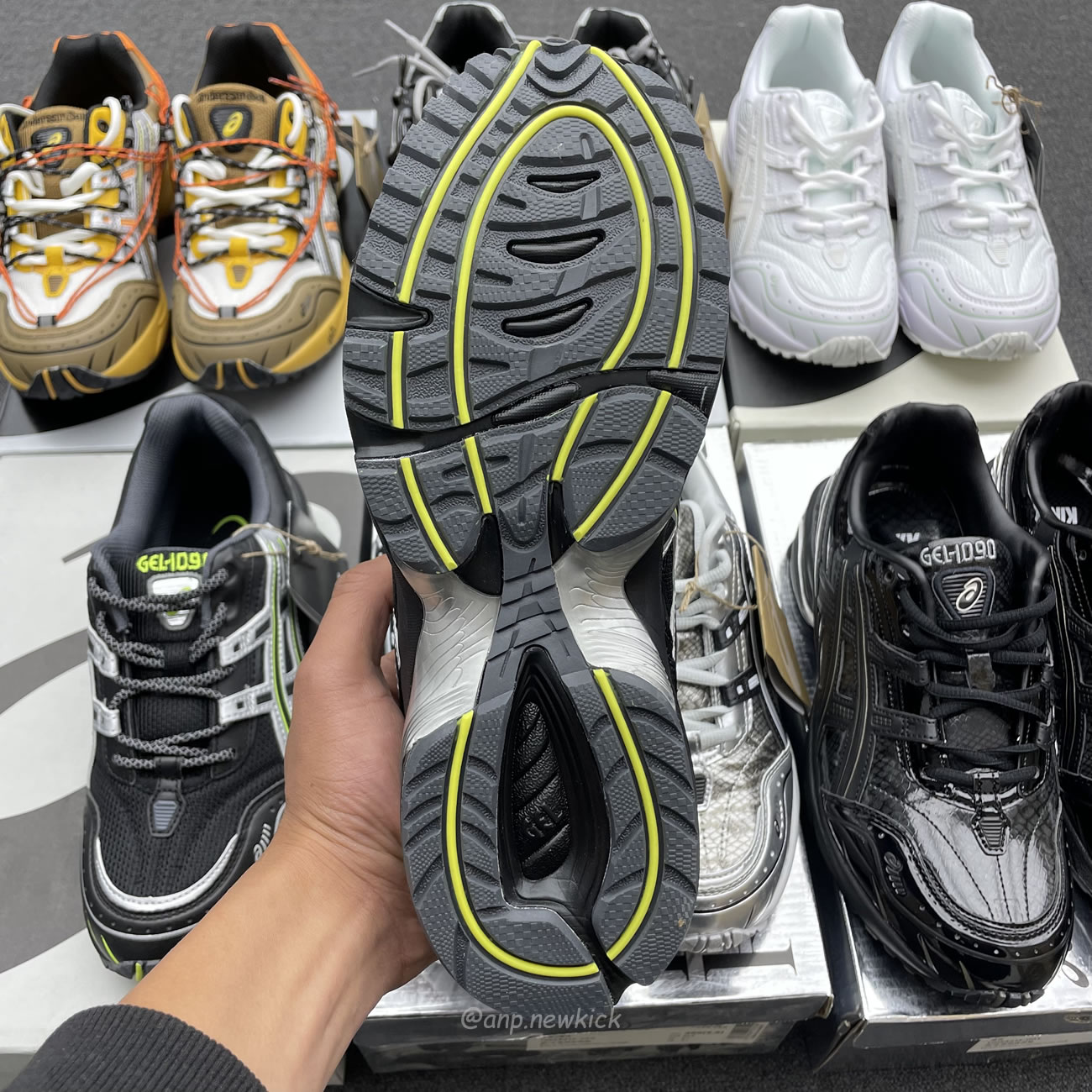 Asics Gel 1090 Black Pure Silver Andersson Bell White Orange (3) - www.newkick.vip