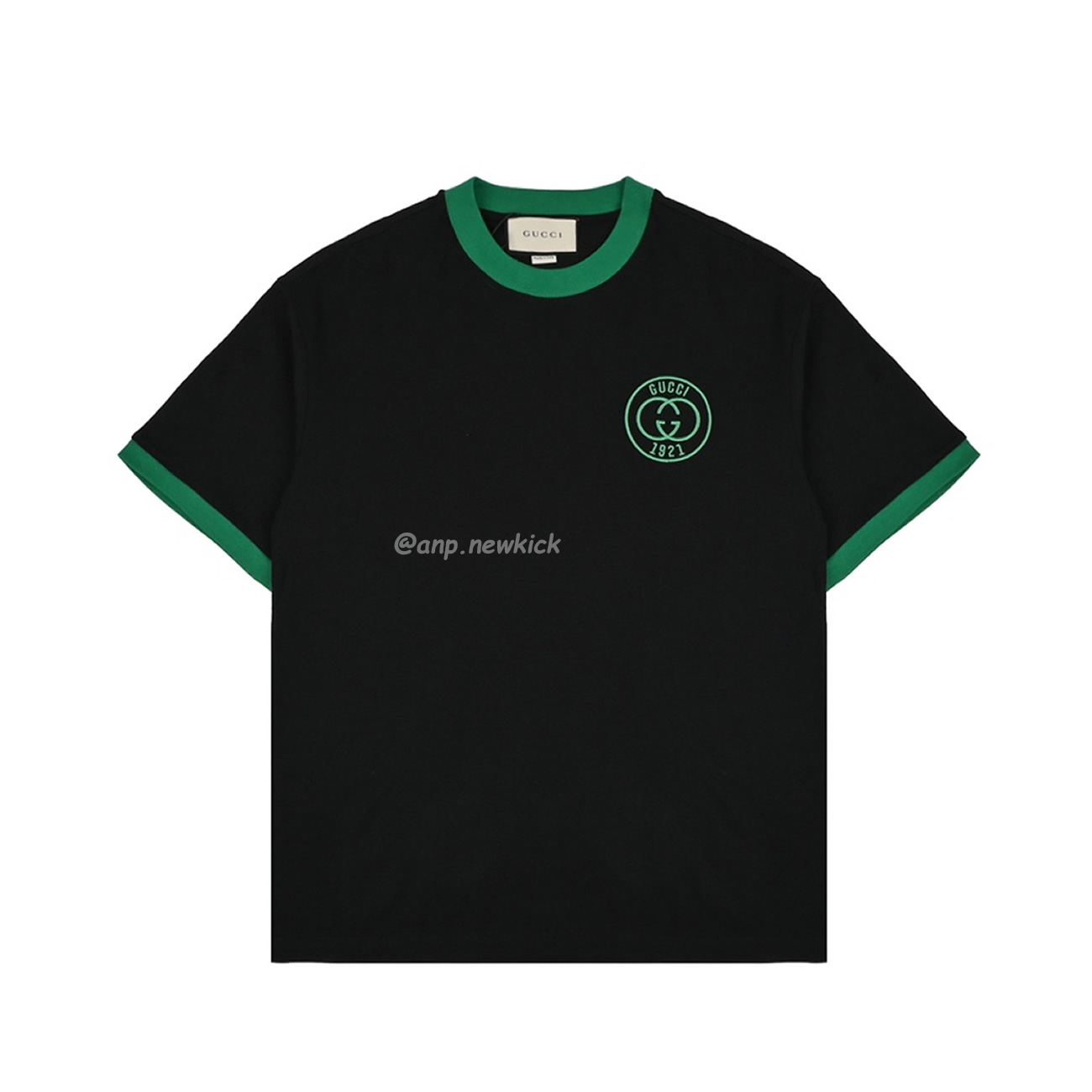 Gucci Color Blocking Logo Letter Embroidered Pattern Short Sleeved T Shirt (1) - www.newkick.vip Gucci Color Blocking Logo Letter Embroidered Pattern Short Sleeved T Shirt (1) - www.newkick.vip