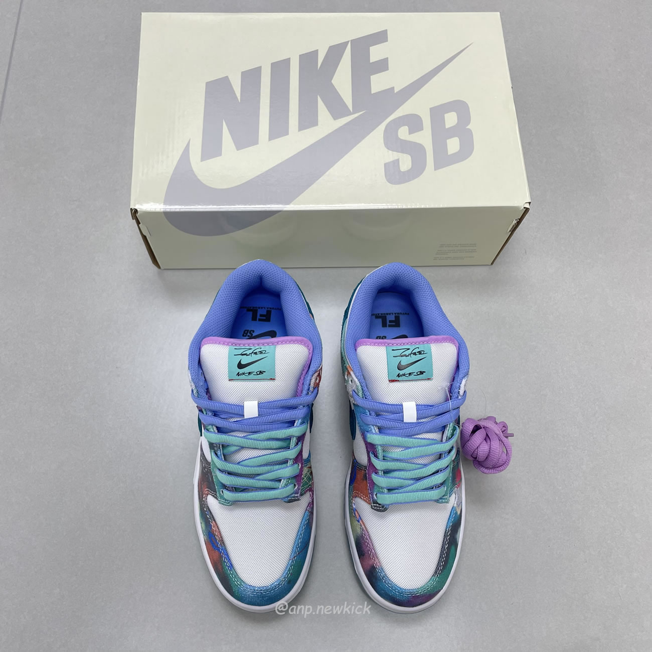 Nike Sb Dunk Low Futura Laboratories Bleached Aqua Hf6061 400 (2) - www.newkick.vip