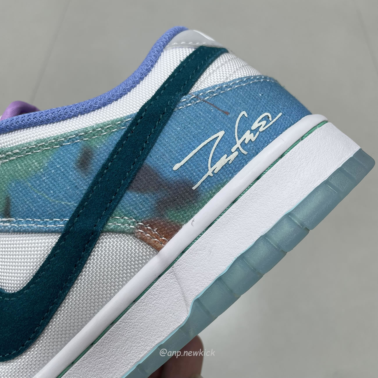 Nike Sb Dunk Low Futura Laboratories Bleached Aqua Hf6061 400 (4) - www.newkick.vip
