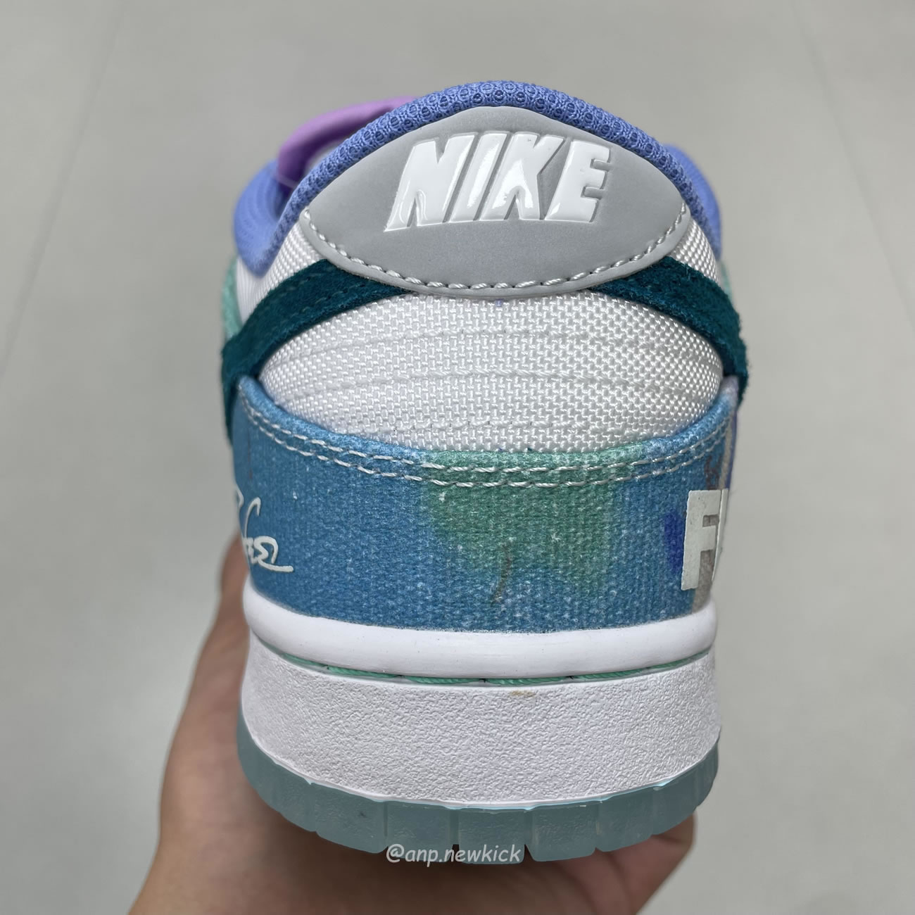 Nike Sb Dunk Low Futura Laboratories Bleached Aqua Hf6061 400 (8) - www.newkick.vip