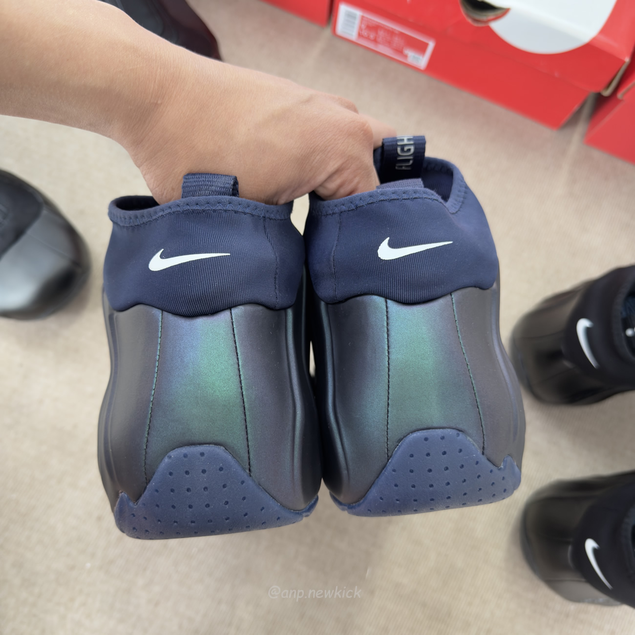 Nike Air Flightposite Jason Kidd Mavericks 2025 Carbon Fiber Black (11) - www.newkick.vip