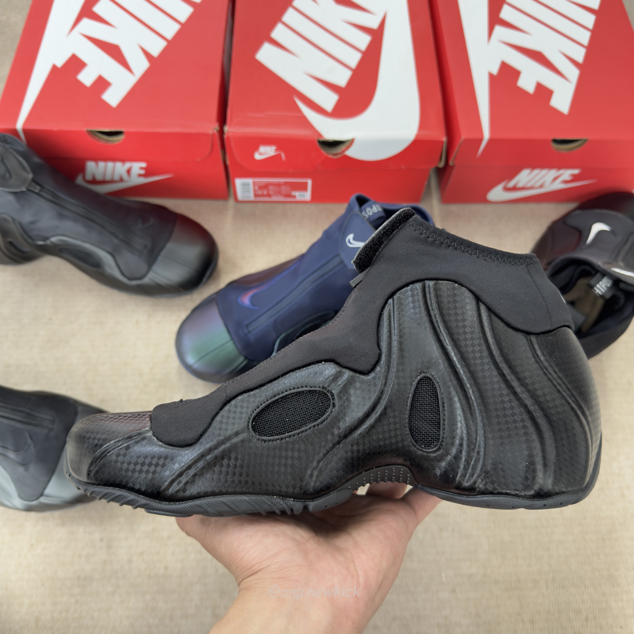 Nike Air Flightposite Jason Kidd Mavericks 2025 Carbon Fiber Black (12) - www.newkick.vip
