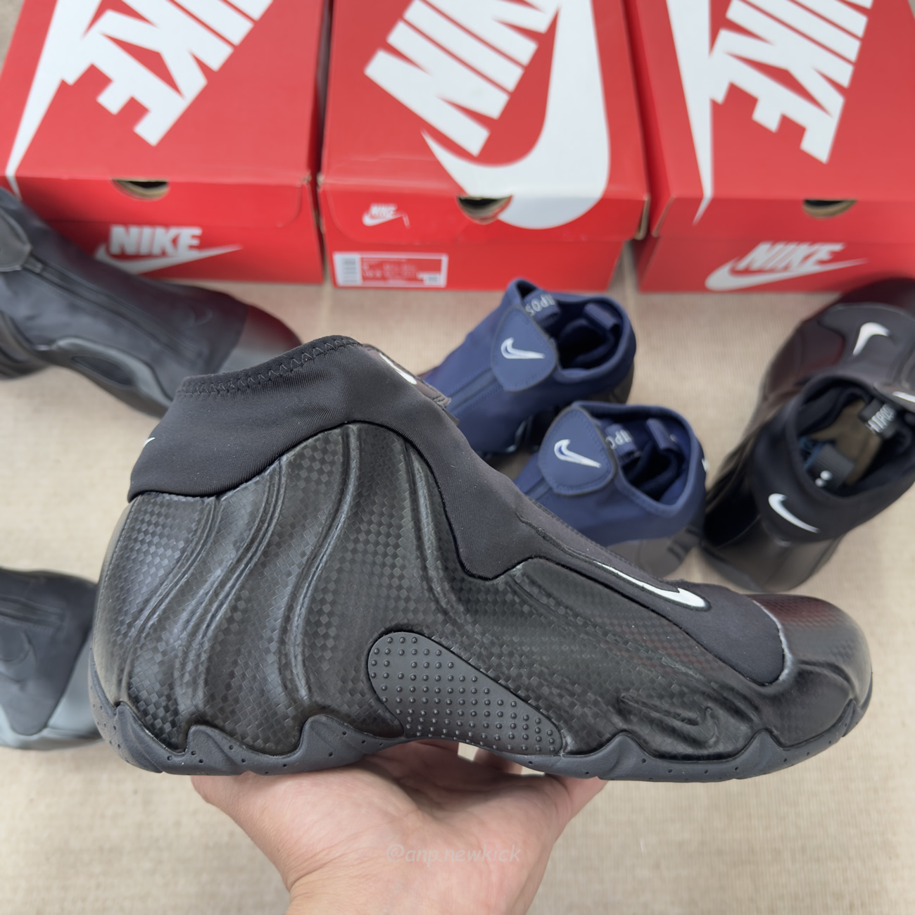 Nike Air Flightposite Jason Kidd Mavericks 2025 Carbon Fiber Black (13) - www.newkick.vip