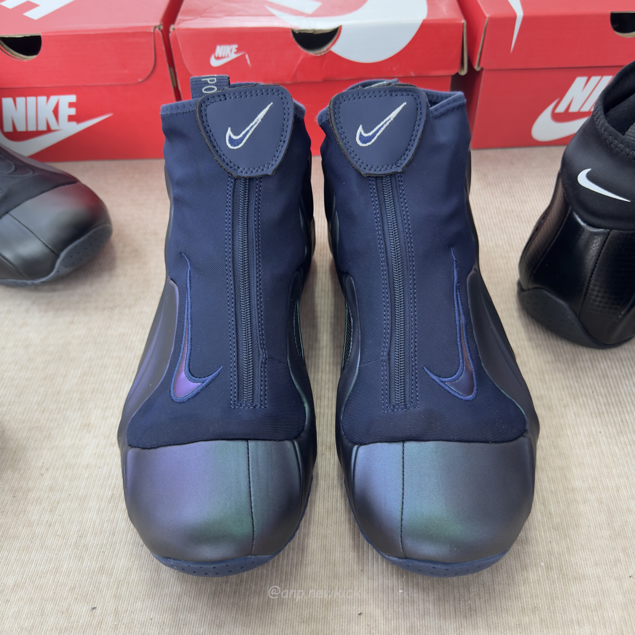 Nike Air Flightposite Jason Kidd Mavericks 2025 Carbon Fiber Black (17) - www.newkick.vip