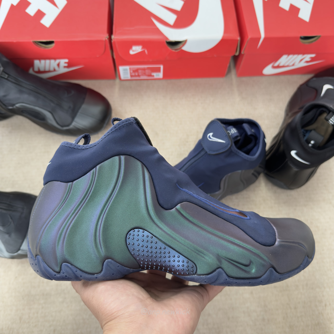 Nike Air Flightposite Jason Kidd Mavericks 2025 Carbon Fiber Black (4) - www.newkick.vip