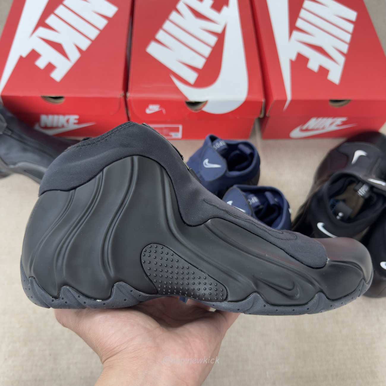 Nike Air Flightposite Jason Kidd Mavericks 2025 Carbon Fiber Black (6) - www.newkick.vip