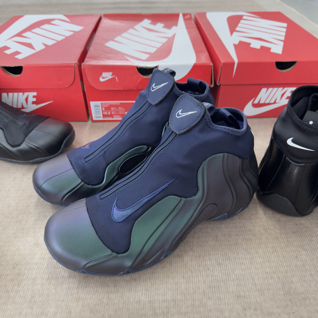Nike Air Flightposite Jason Kidd Mavericks 2025 Carbon Fiber Black (8) - www.newkick.vip
