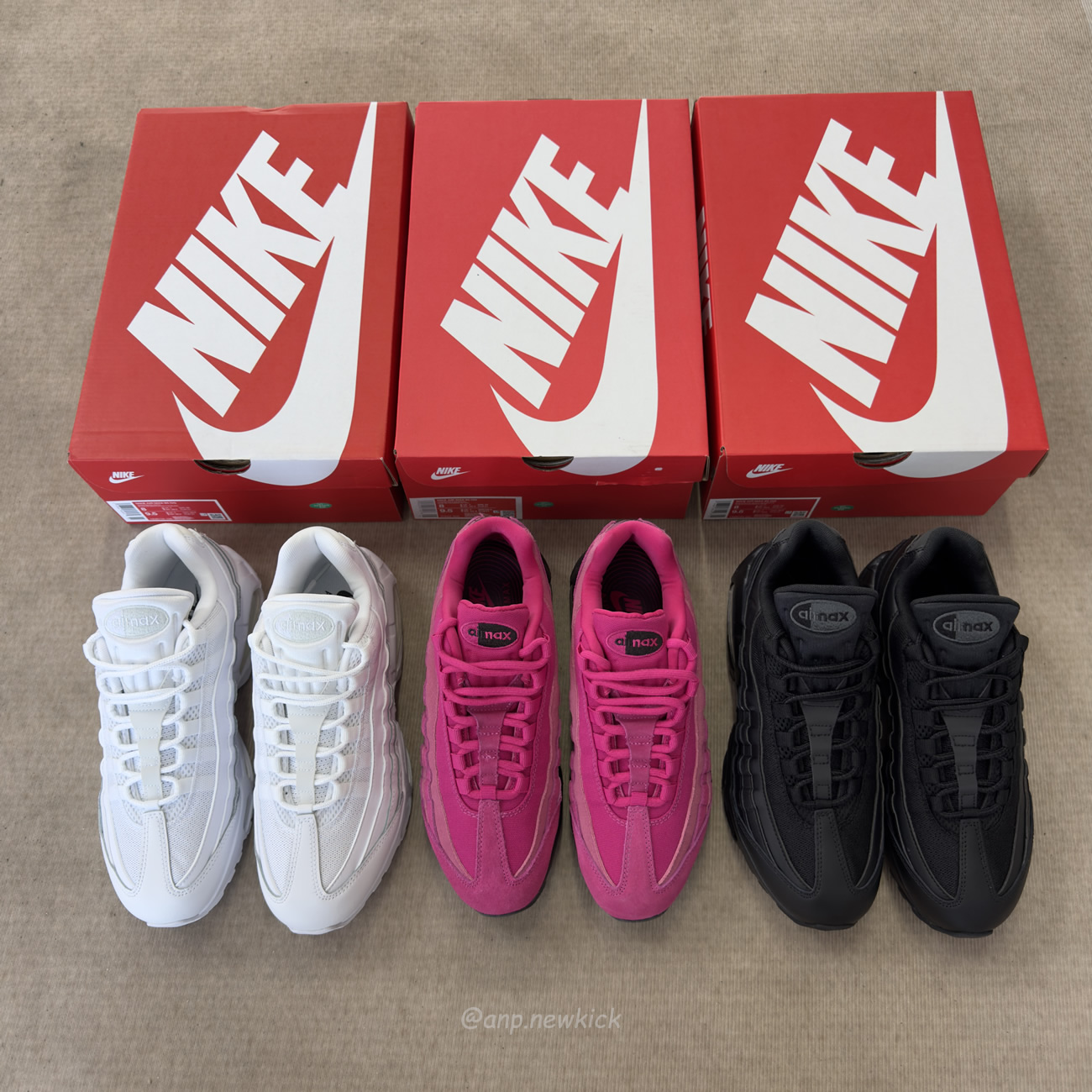 Nike Air Max 95 Og Big Bubble Black Anthracite Triple White Fireberry (11) - www.newkick.vip