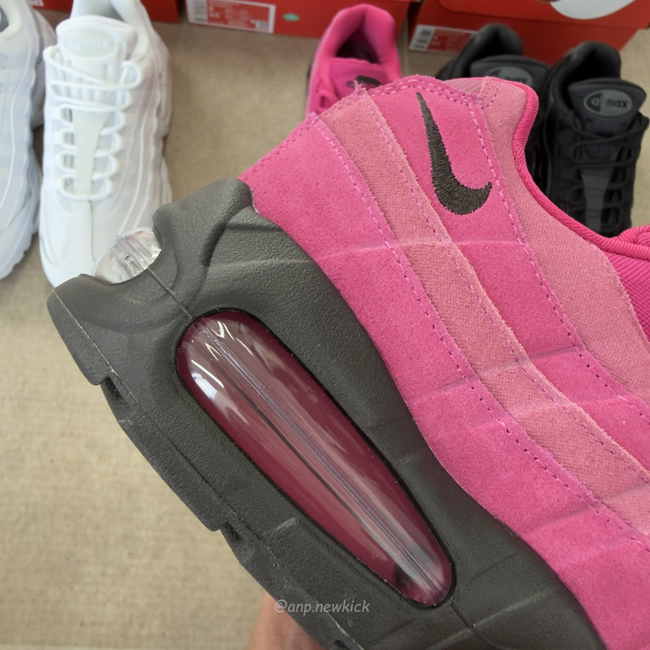 Nike Air Max 95 Og Big Bubble Black Anthracite Triple White Fireberry (13) - www.newkick.vip