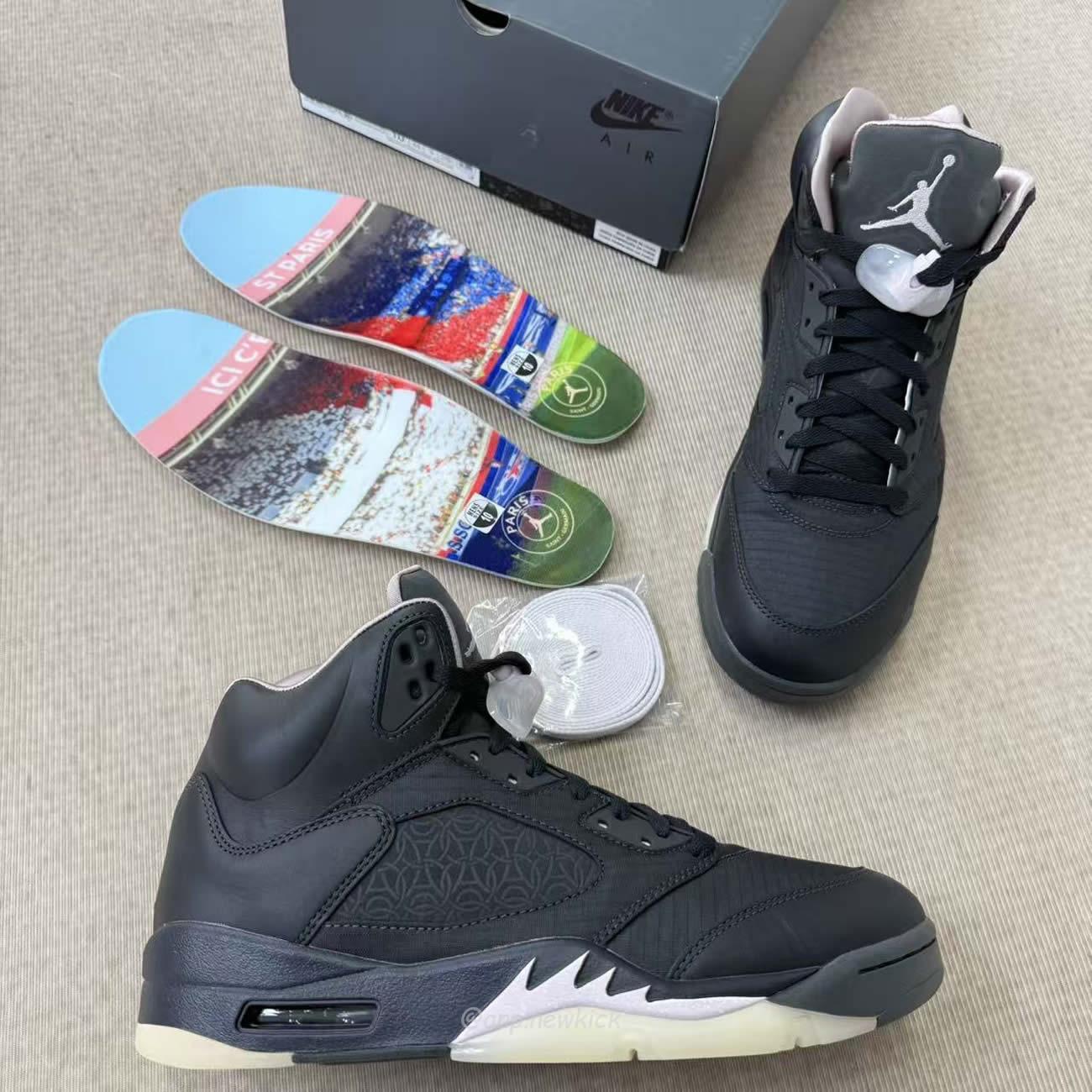 Air Jordan 5 Retro Psg Paris Saint Germain Off Noir Hq3004 001 (10) - www.newkick.vip