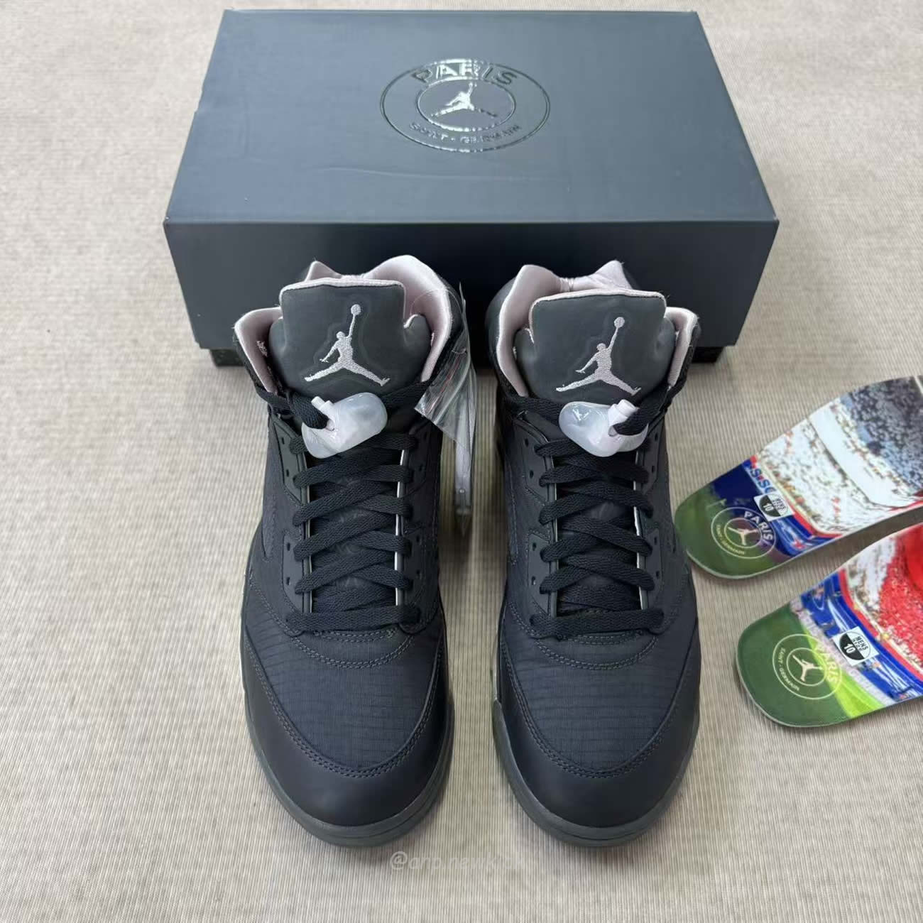 Air Jordan 5 Retro Psg Paris Saint Germain Off Noir Hq3004 001 (6) - www.newkick.vip