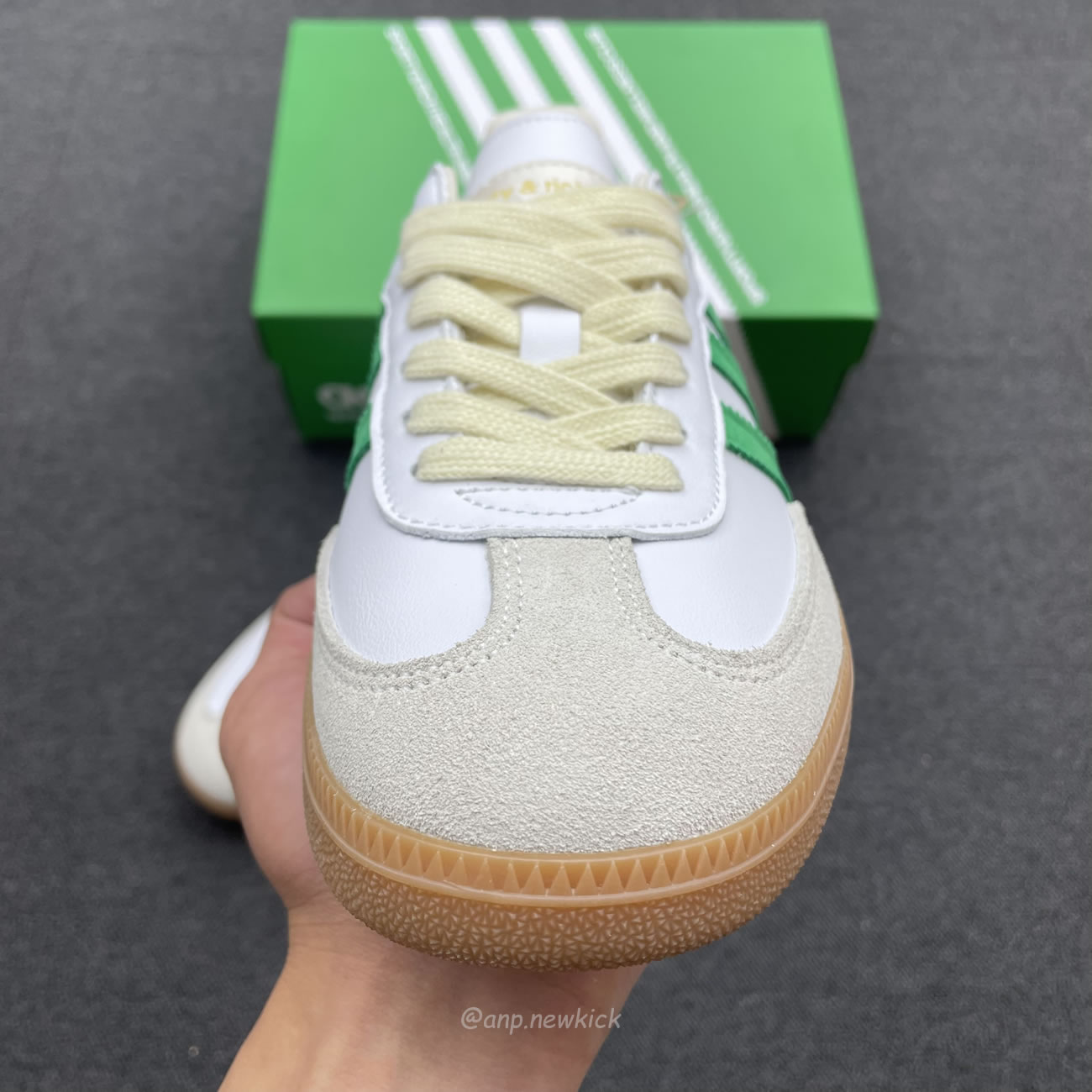 Adidas Samba Og Sporty Rich White Green Hq6075 (3) - www.newkick.vip