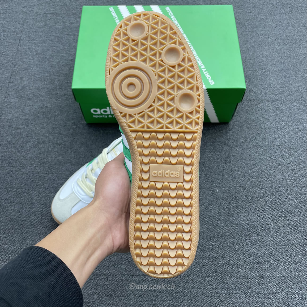 Adidas Samba Og Sporty Rich White Green Hq6075 (7) - www.newkick.vip