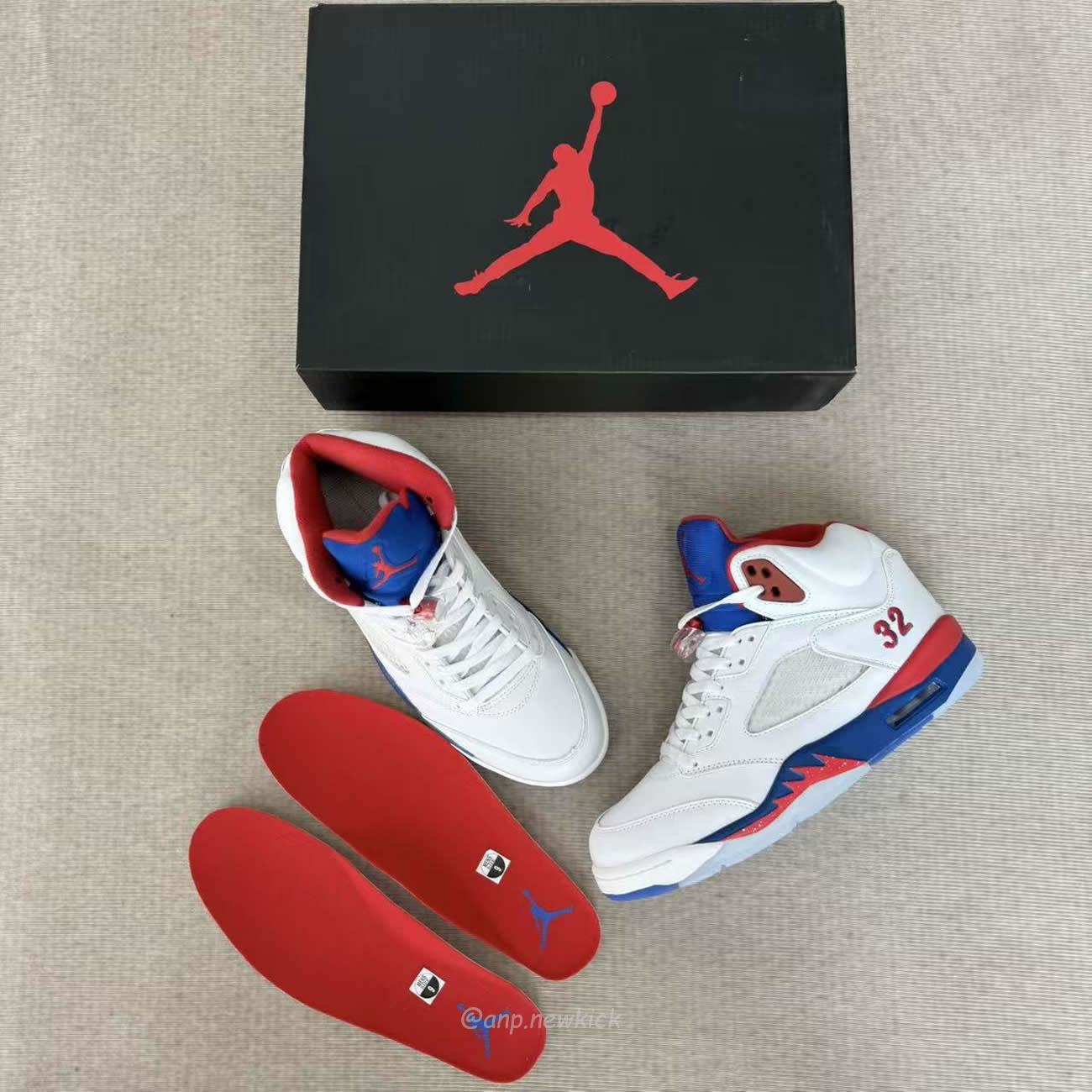 Air Jordan 5 Retro White Blue Red Hq7978 102 (2) - www.newkick.vip