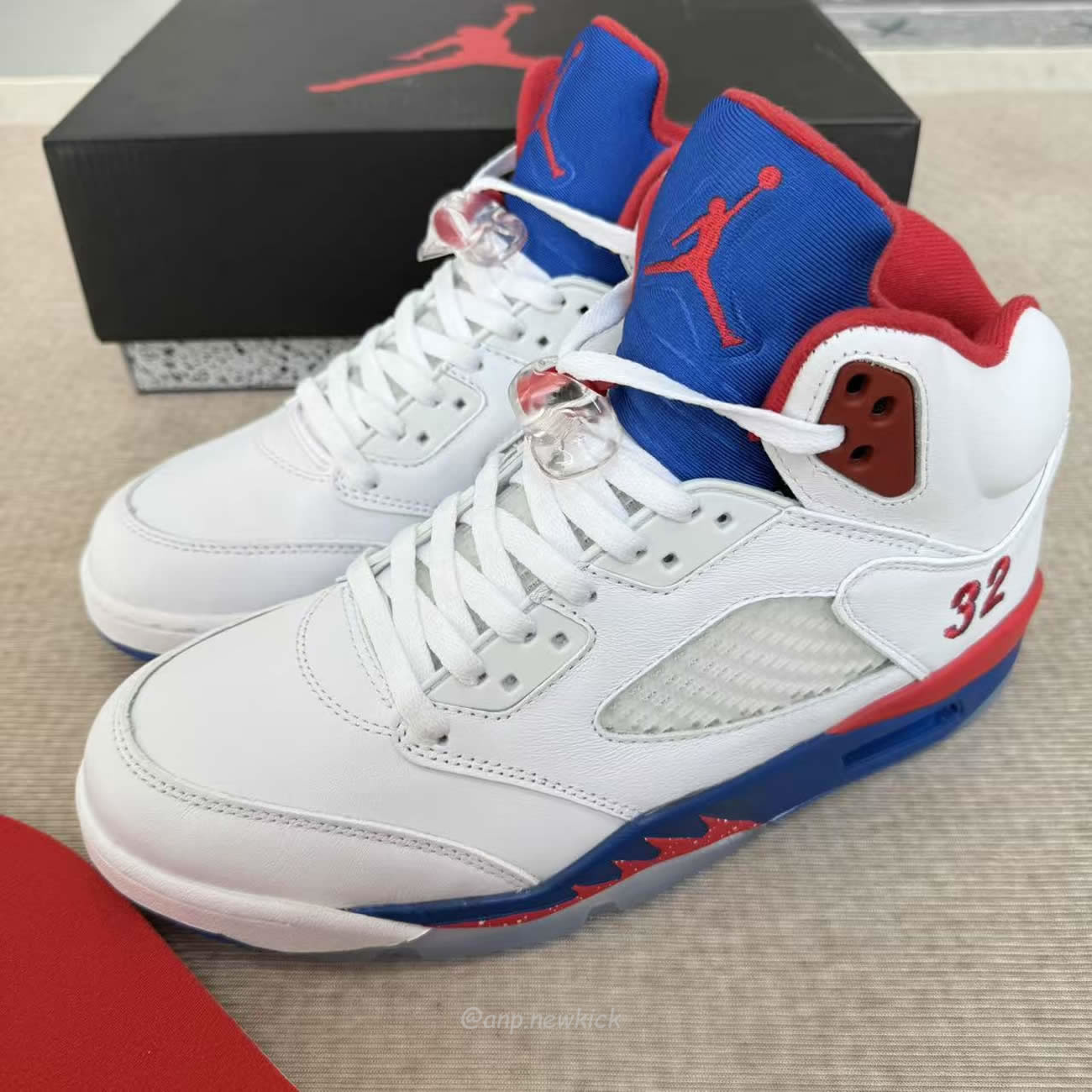 Air Jordan 5 Retro White Blue Red Hq7978 102 (4) - www.newkick.vip