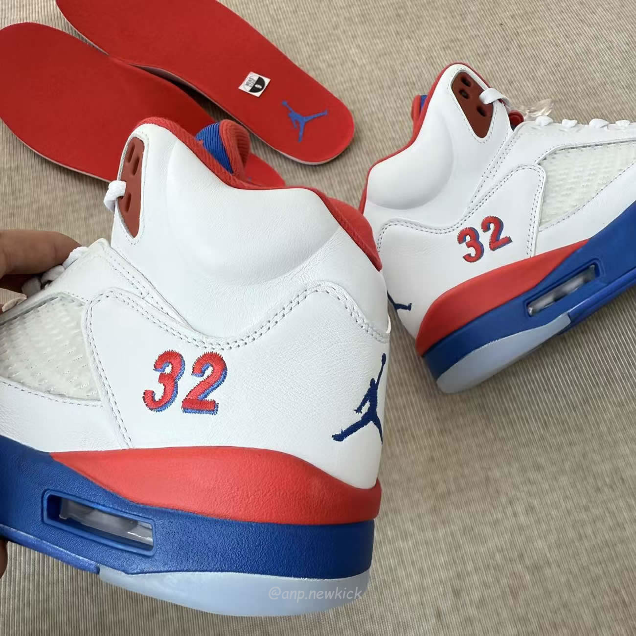 Air Jordan 5 Retro White Blue Red Hq7978 102 (6) - www.newkick.vip