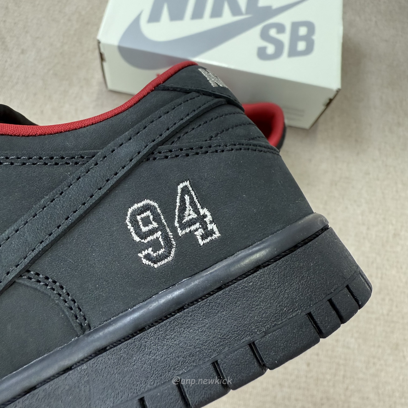 Nike Sb Dunk Low Supreme 94 Black Hq8487 001 (7) - www.newkick.vip