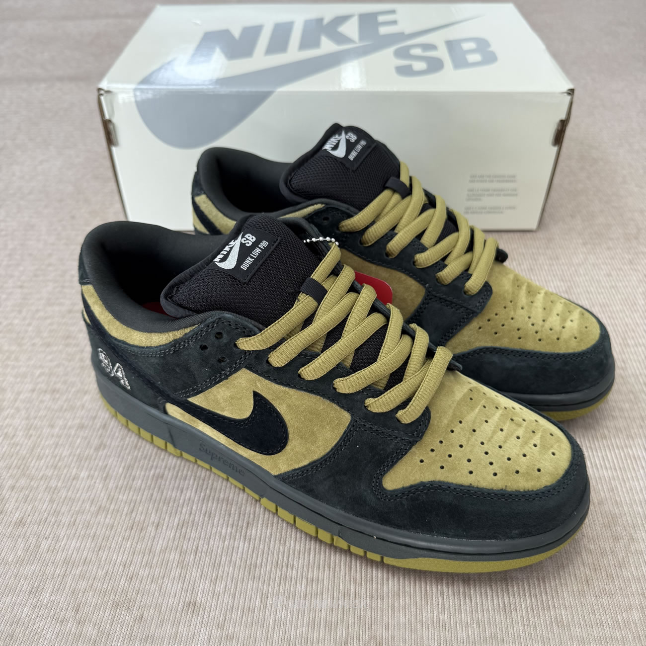 Nike Sb Dunk Low Supreme 94 Camper Green Hq8487 300 (7) - www.newkick.vip