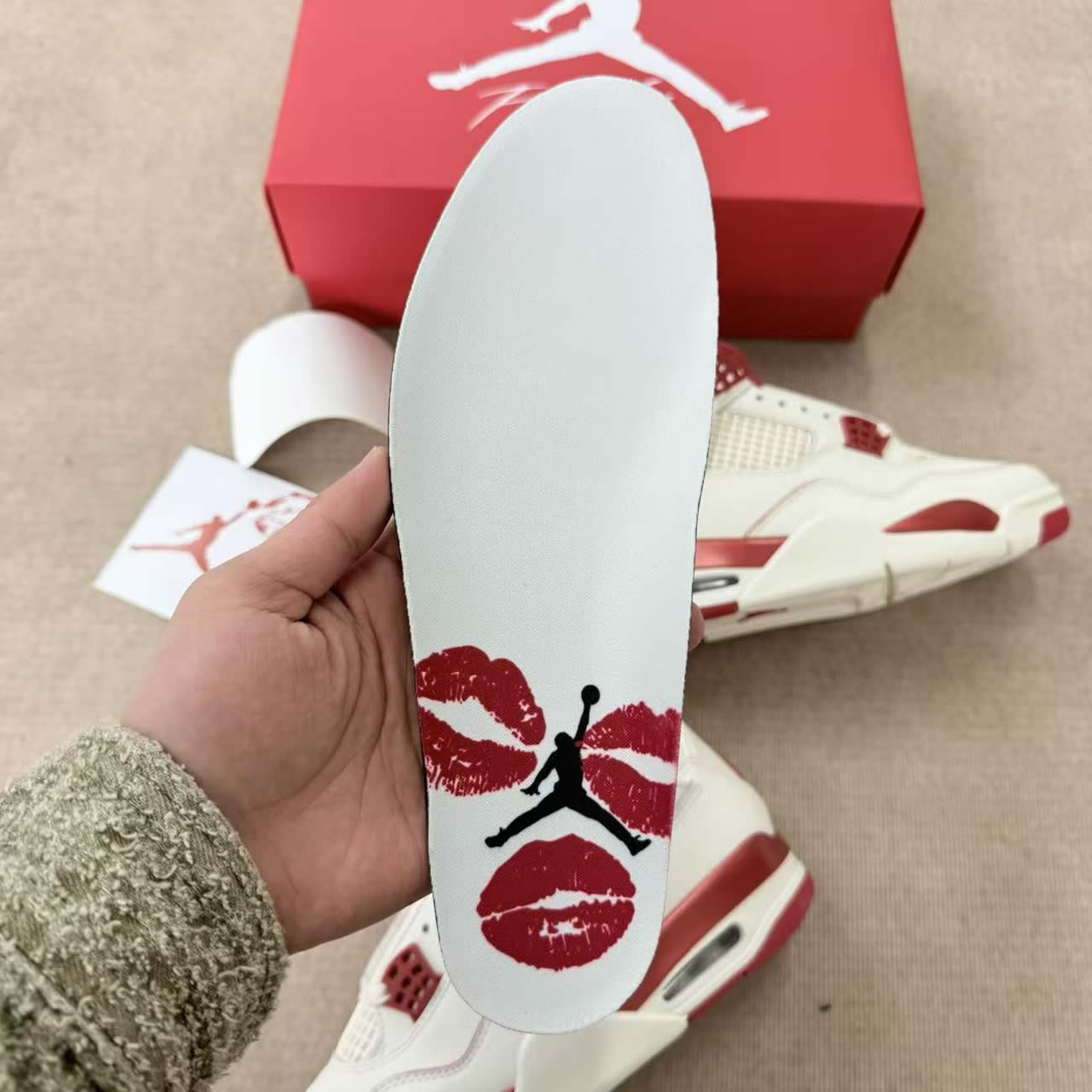 Air Jordan 4 Retro Pale Ivory Sierra Red Hv0823 108 (15) - www.newkick.vip