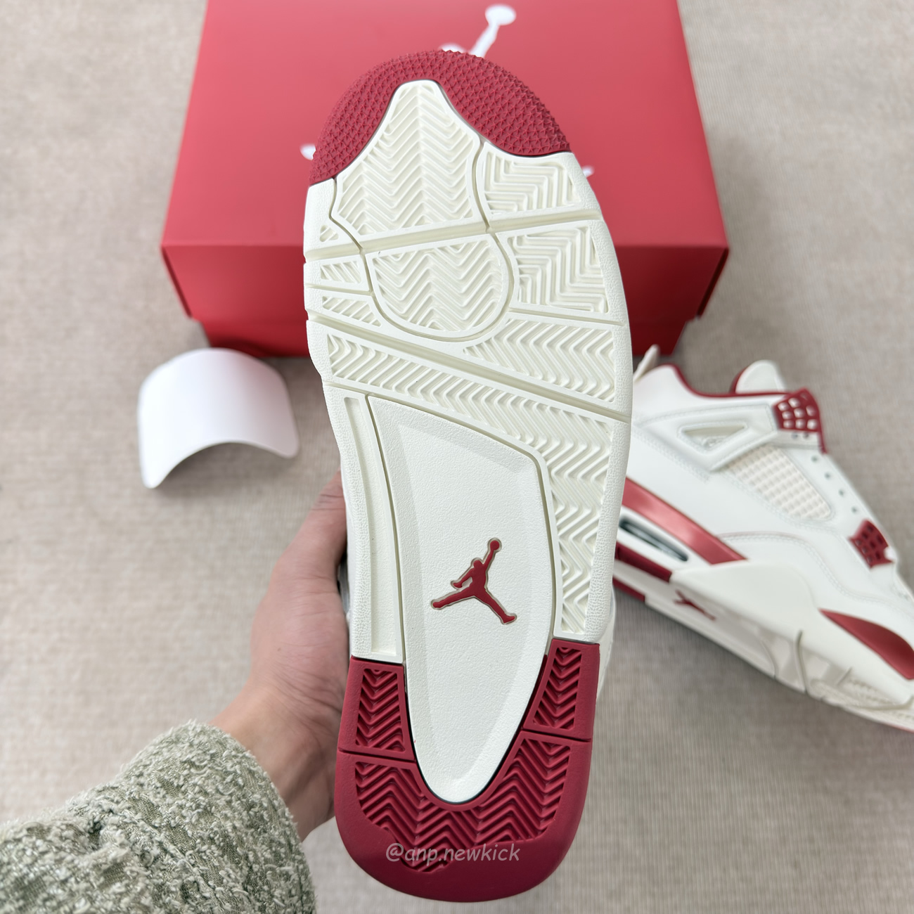 Air Jordan 4 Retro Pale Ivory Sierra Red Hv0823 108 (16) - www.newkick.vip