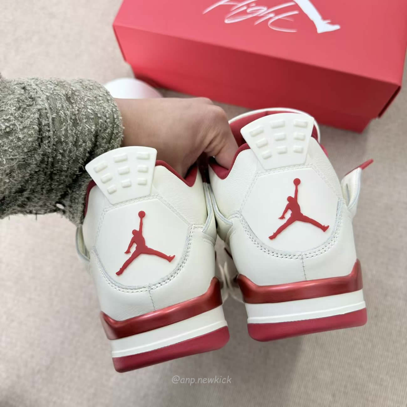 Air Jordan 4 Retro Pale Ivory Sierra Red Hv0823 108 (17) - www.newkick.vip