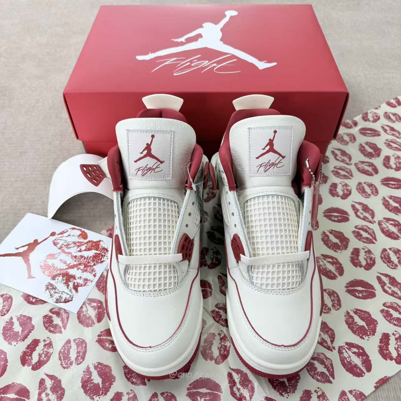 Air Jordan 4 Retro Pale Ivory Sierra Red Hv0823 108 (2) - www.newkick.vip
