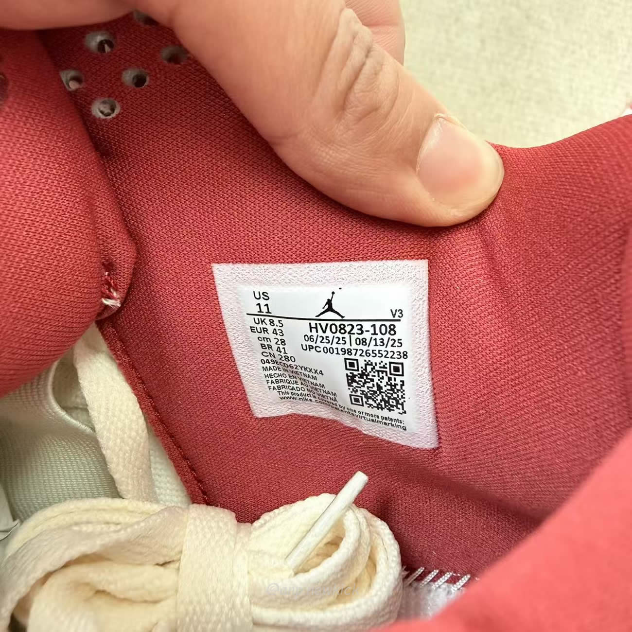 Air Jordan 4 Retro Pale Ivory Sierra Red Hv0823 108 (3) - www.newkick.vip