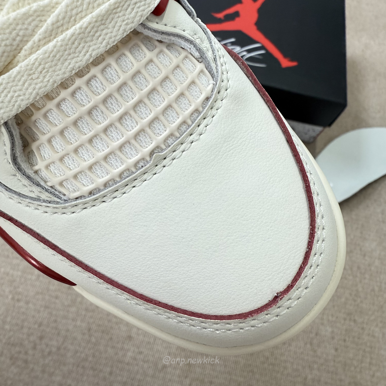 Air Jordan 4 Retro Pale Ivory Sierra Red Womens Hv0823 108 (11) - www.newkick.vip