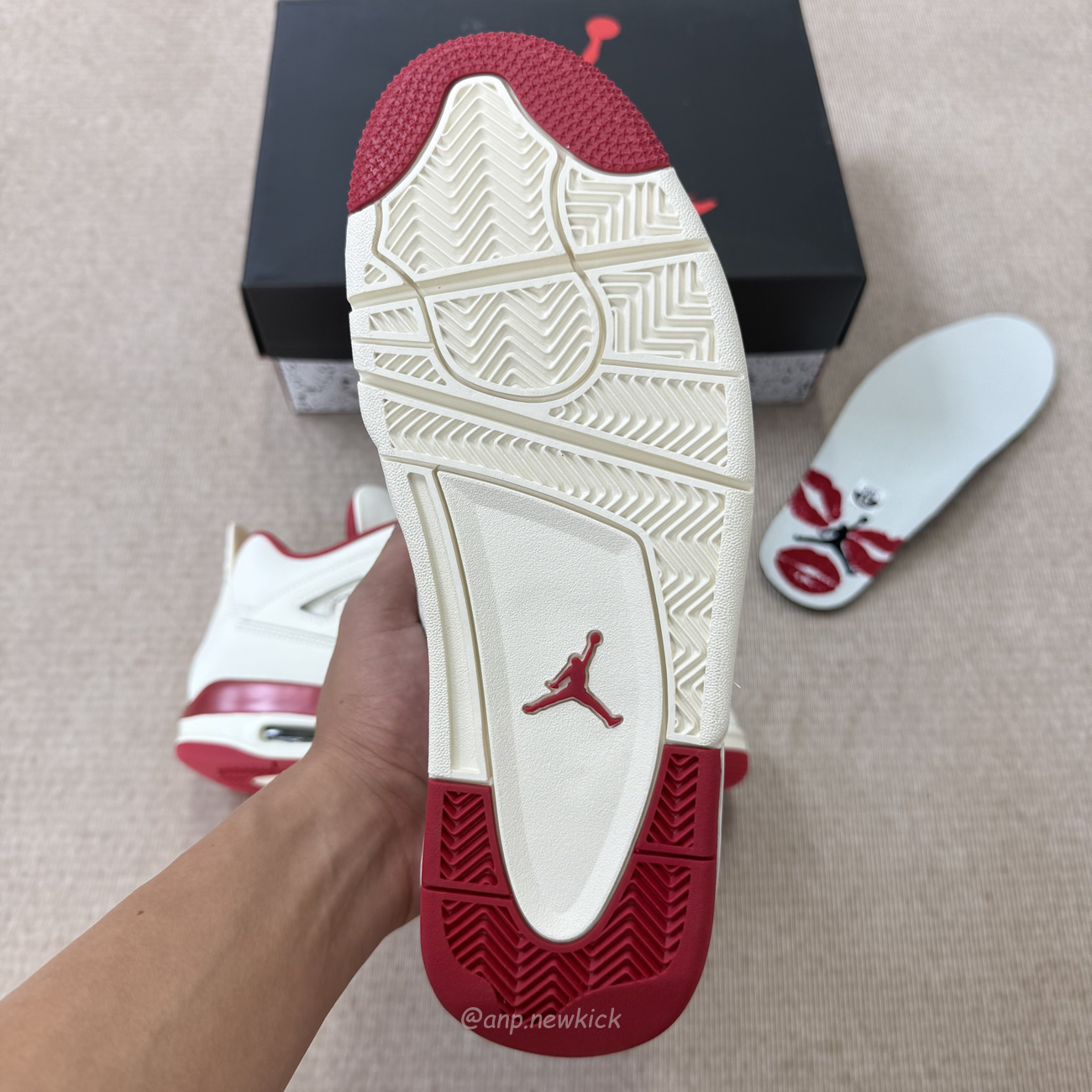 Air Jordan 4 Retro Pale Ivory Sierra Red Womens Hv0823 108 (2) - www.newkick.vip