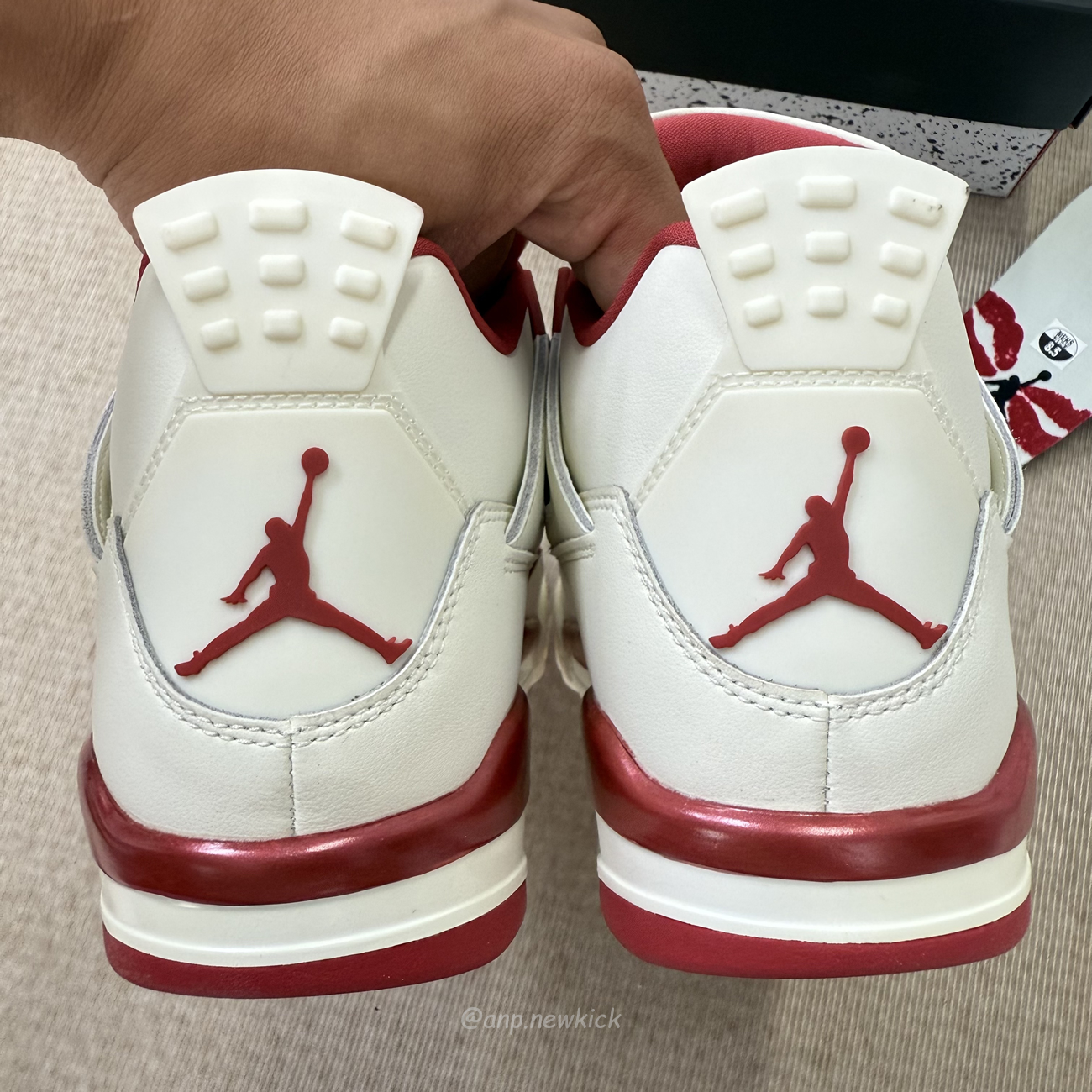 Air Jordan 4 Retro Pale Ivory Sierra Red Womens Hv0823 108 (7) - www.newkick.vip