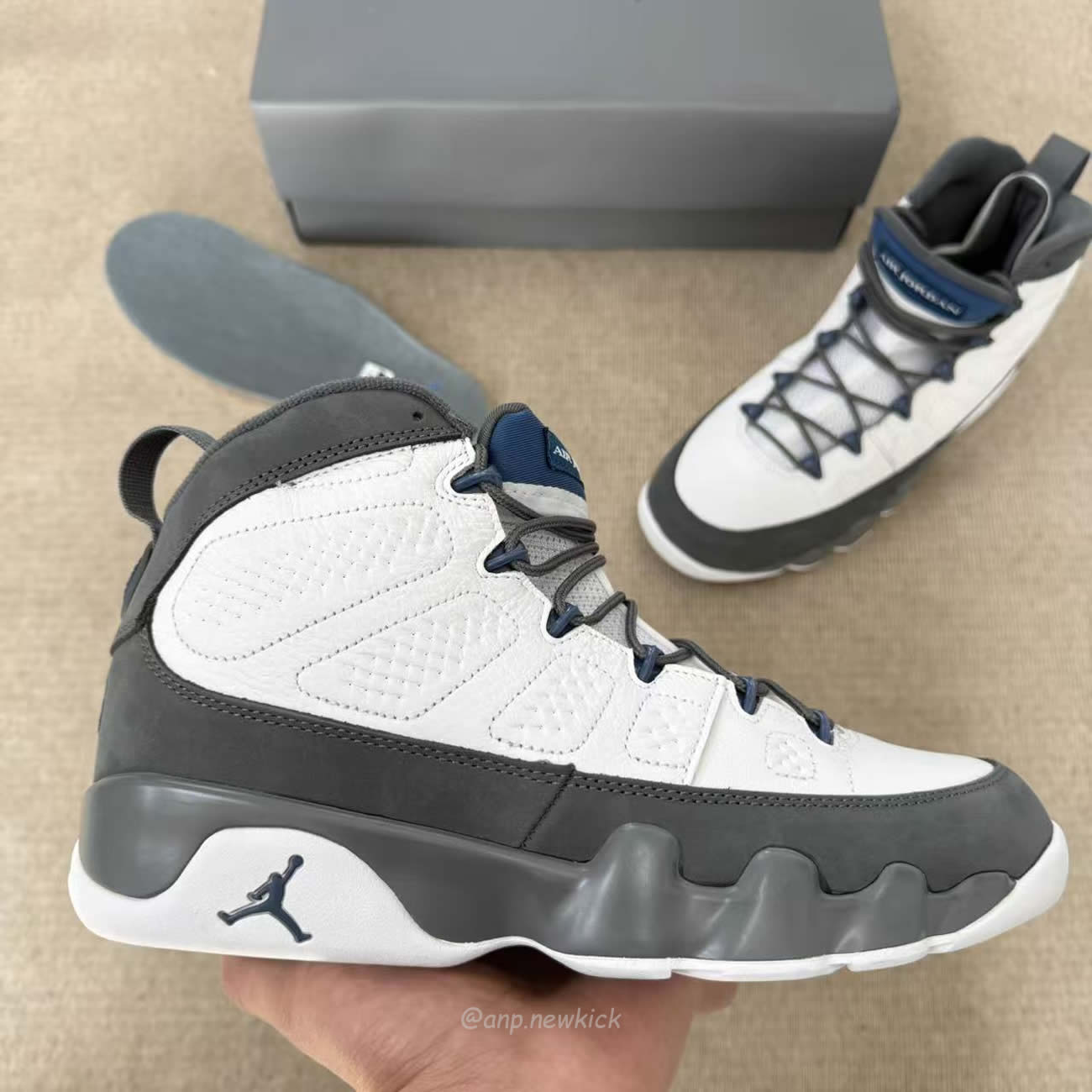Air Jordan 9 Retro Flint Grey French Blue 2026 Hv4794 100 (11) - www.newkick.vip