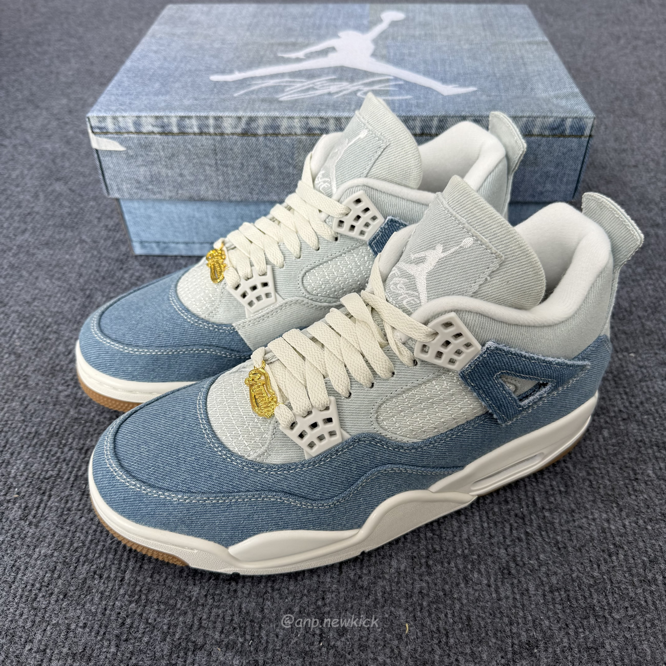 Air Jordan 4 Retro Tex Denim Worn Blue Womens Ib6716 100 (5) - www.newkick.vip