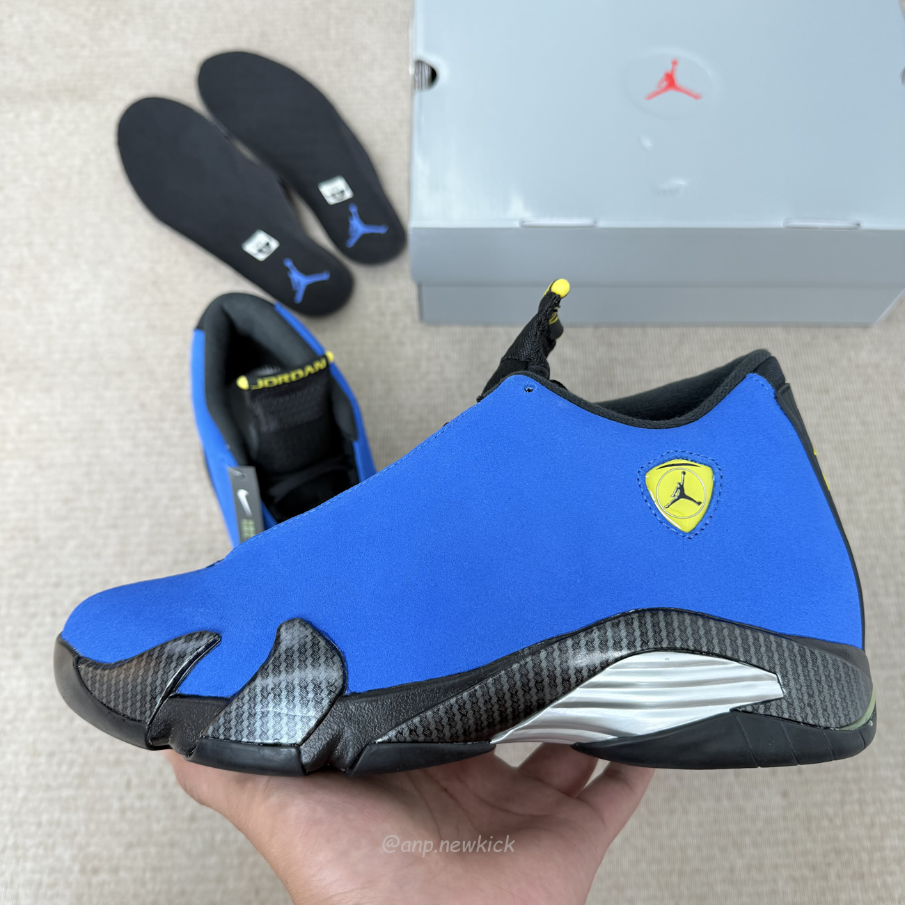 Air Jordan 14 Ferrari Sapphire Blue If5015 407 (3) - www.newkick.vip