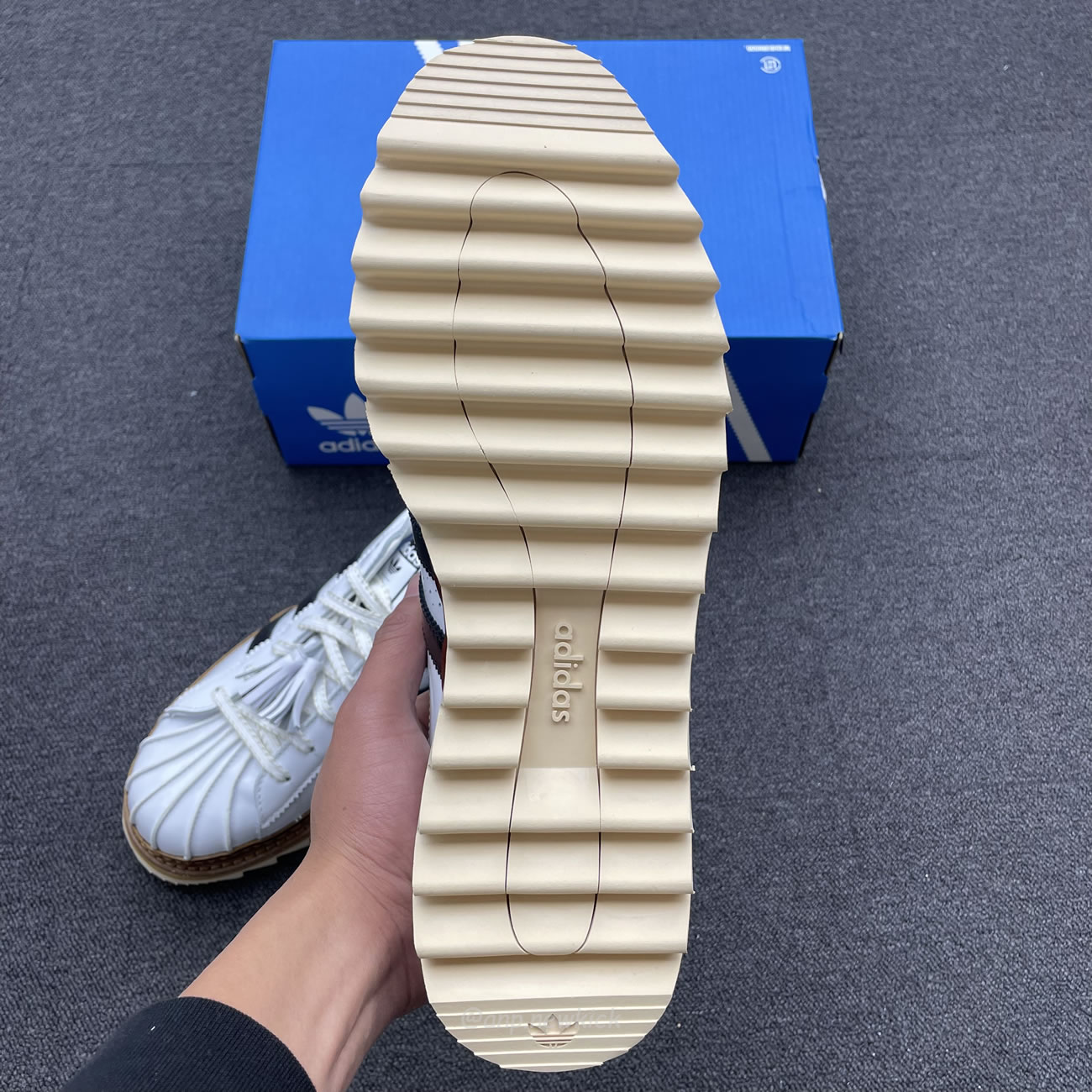 Adidas Superstar Clot By Edison Chen White Black Crystal Sand Ih3132 Ih3131 (11) - www.newkick.vip