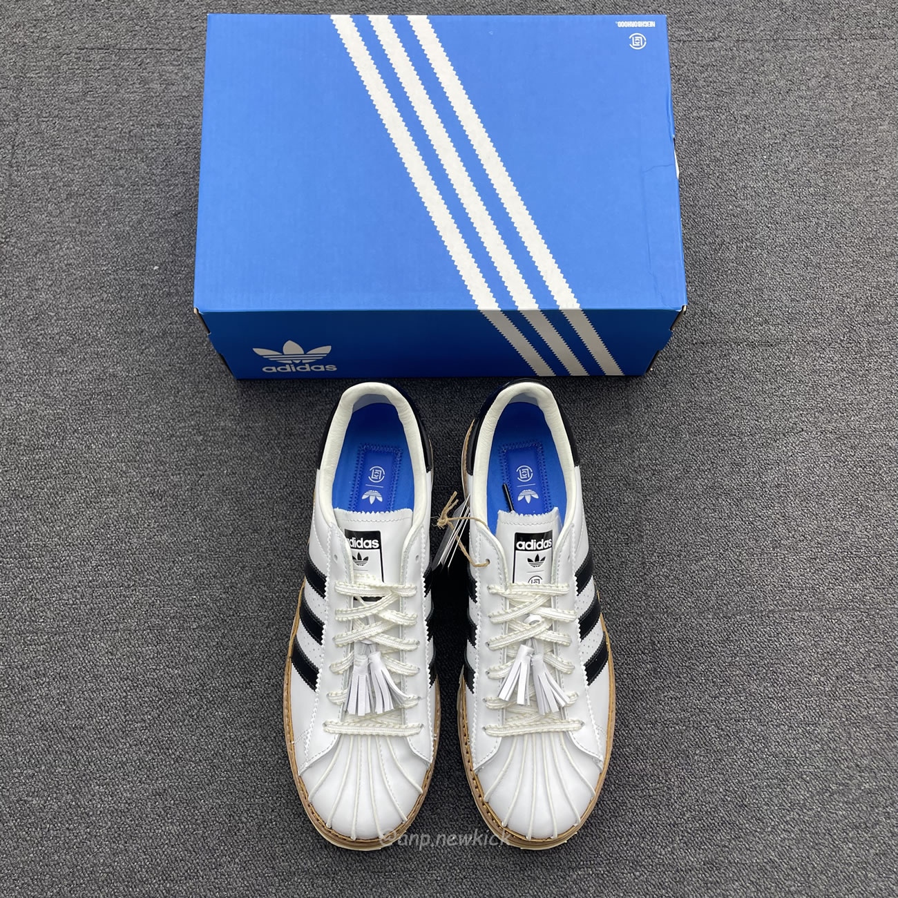 Adidas Superstar Clot By Edison Chen White Black Crystal Sand Ih3132 Ih3131 (2) - www.newkick.vip