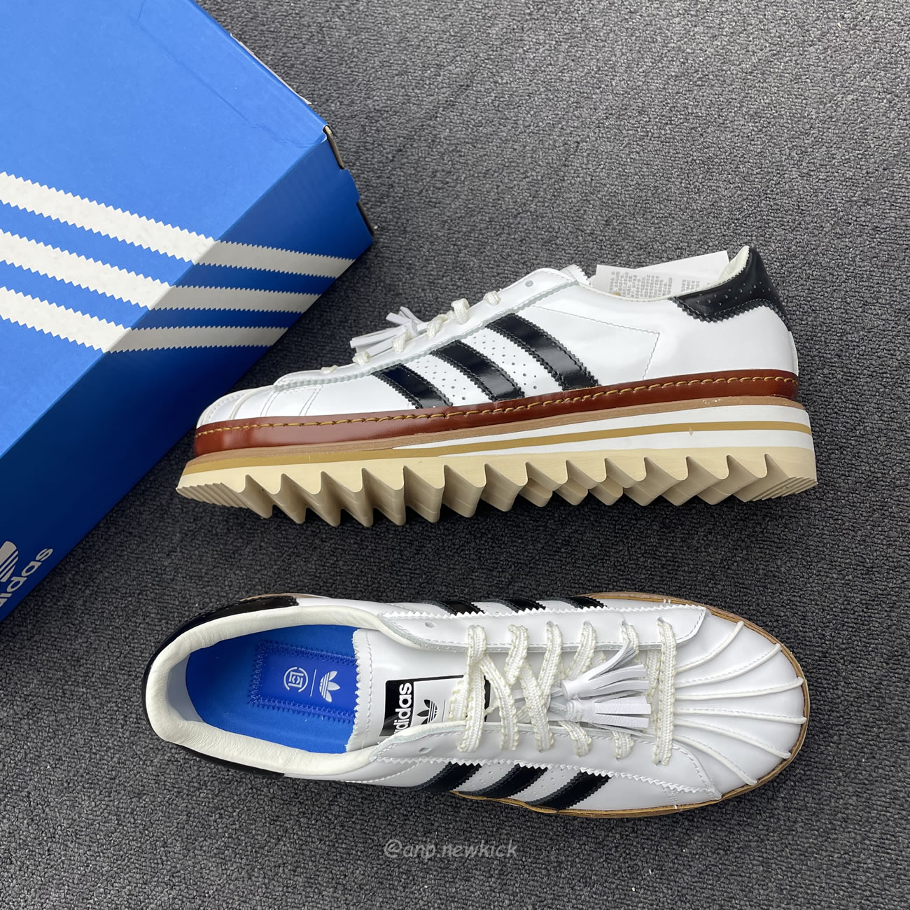 Adidas Superstar Clot By Edison Chen White Black Crystal Sand Ih3132 Ih3131 (3) - www.newkick.vip