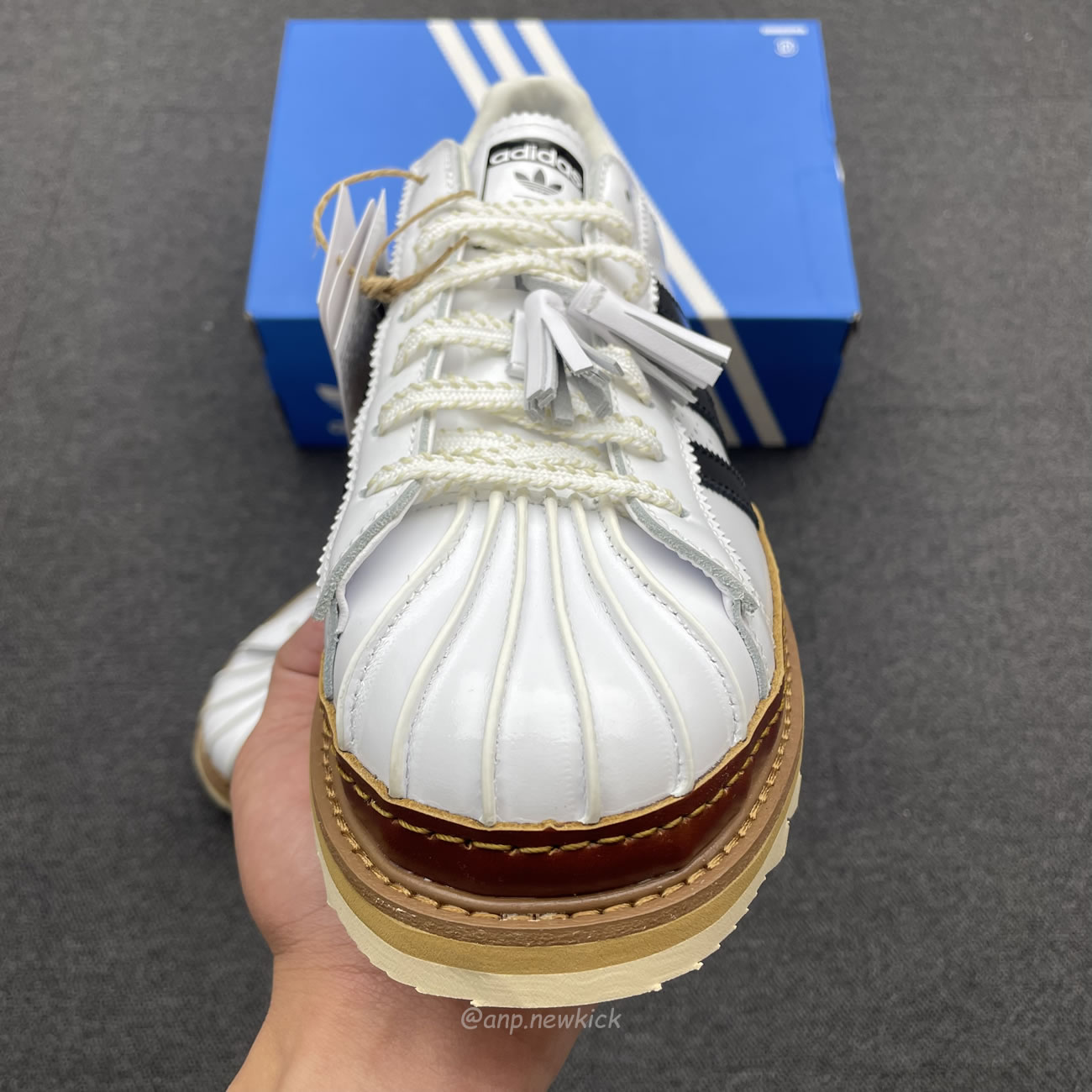 Adidas Superstar Clot By Edison Chen White Black Crystal Sand Ih3132 Ih3131 (8) - www.newkick.vip