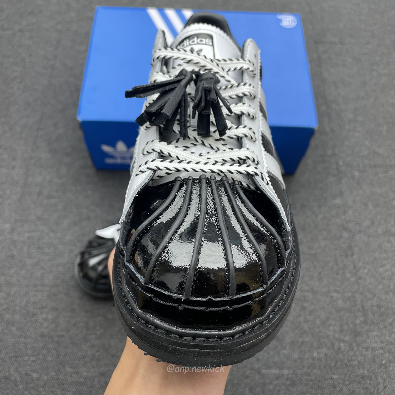 Adidas Superstar Clot By Edison Chen White Black Crystal Sand Ih3132 Ih3131 (9) - www.newkick.vip