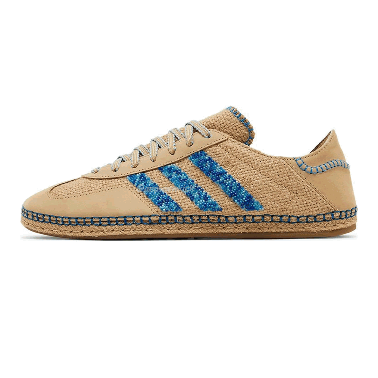 Adidas Gazelle Clot Linen Khaki Ih3641 (1) - www.newkick.vip