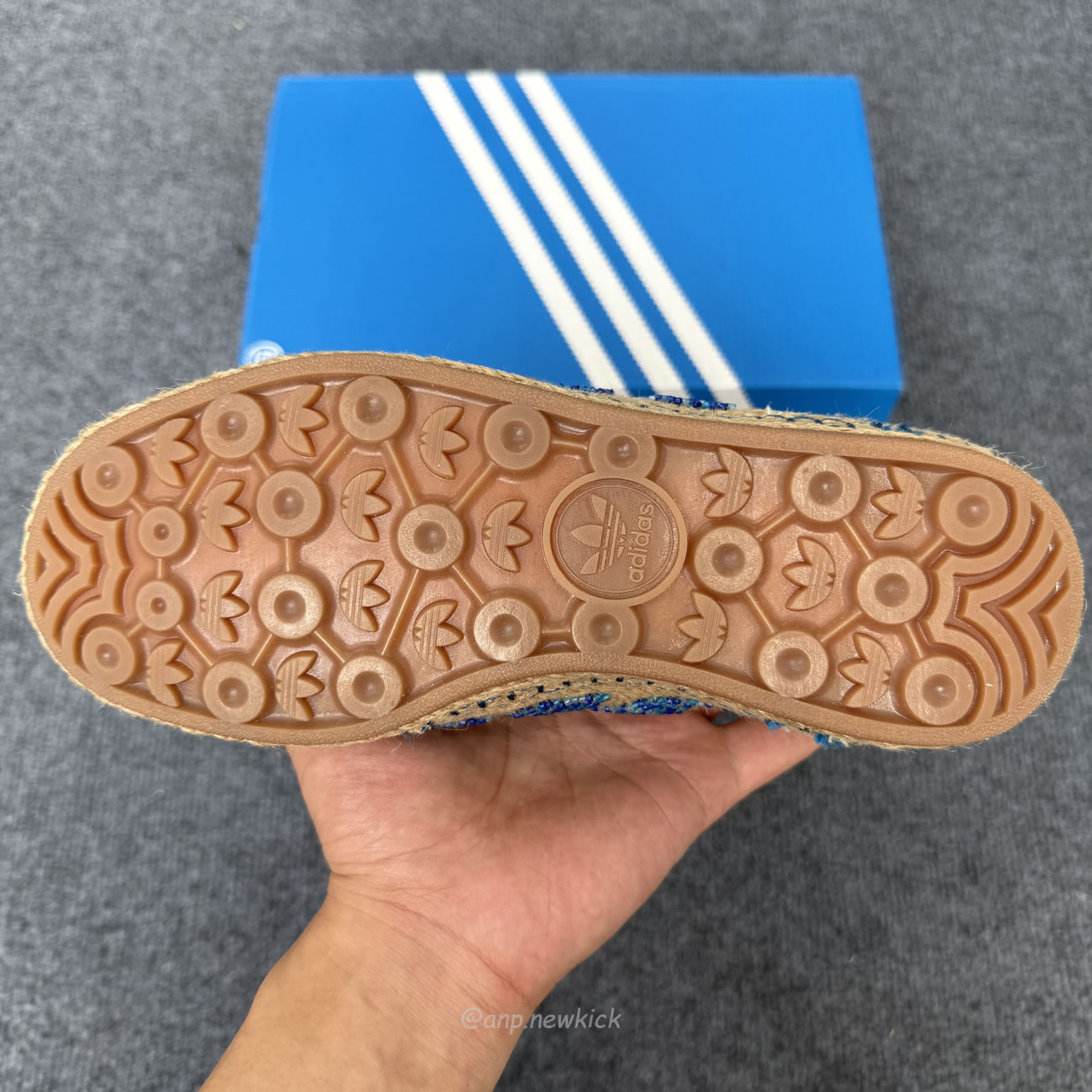 Adidas Gazelle Clot Linen Khaki Ih3641 (2) - www.newkick.vip