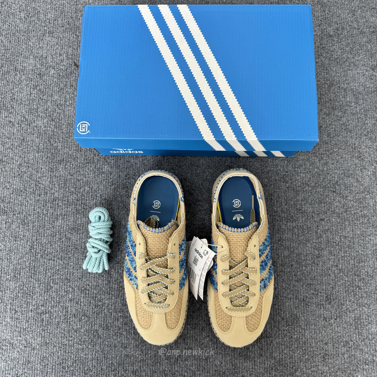 Adidas Gazelle Clot Linen Khaki Ih3641 (5) - www.newkick.vip