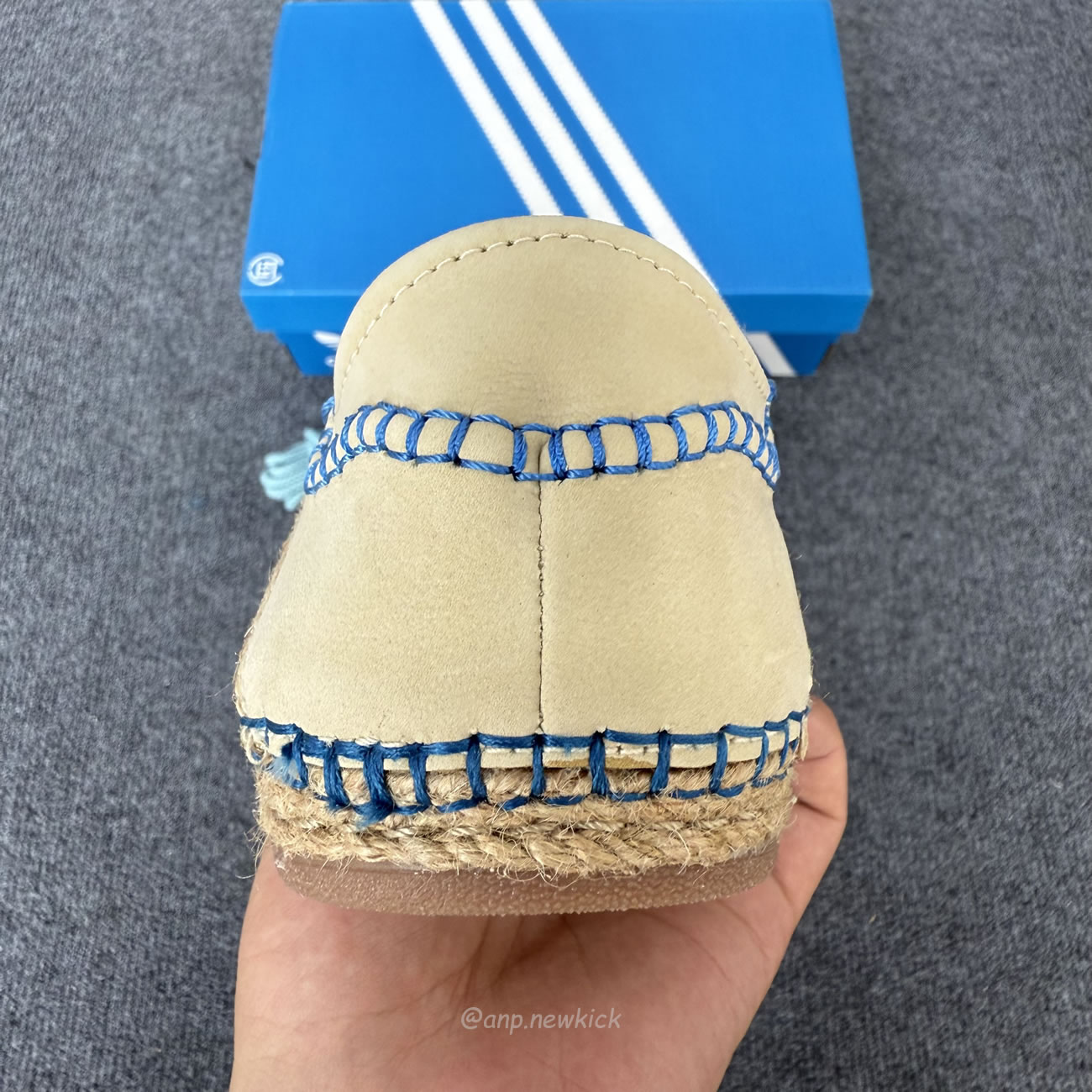 Adidas Gazelle Clot Linen Khaki Ih3641 (7) - www.newkick.vip