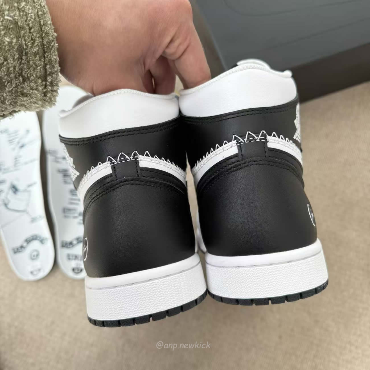 Air Jordan 1 Retro High Og Sp Fragment X Union La White Black Ii7282 100 (11) - www.newkick.vip