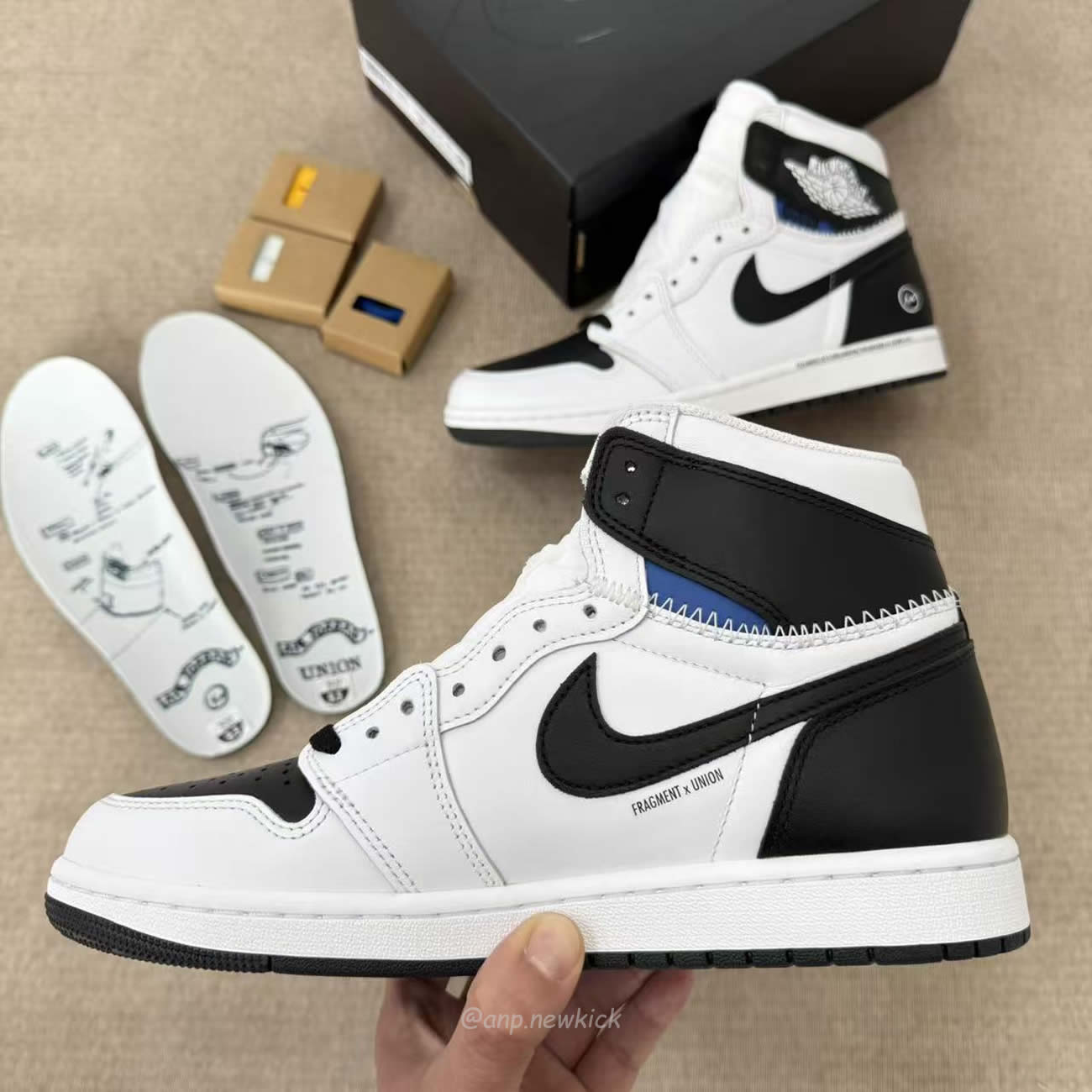 Air Jordan 1 Retro High Og Sp Fragment X Union La White Black Ii7282 100 (2) - www.newkick.vip