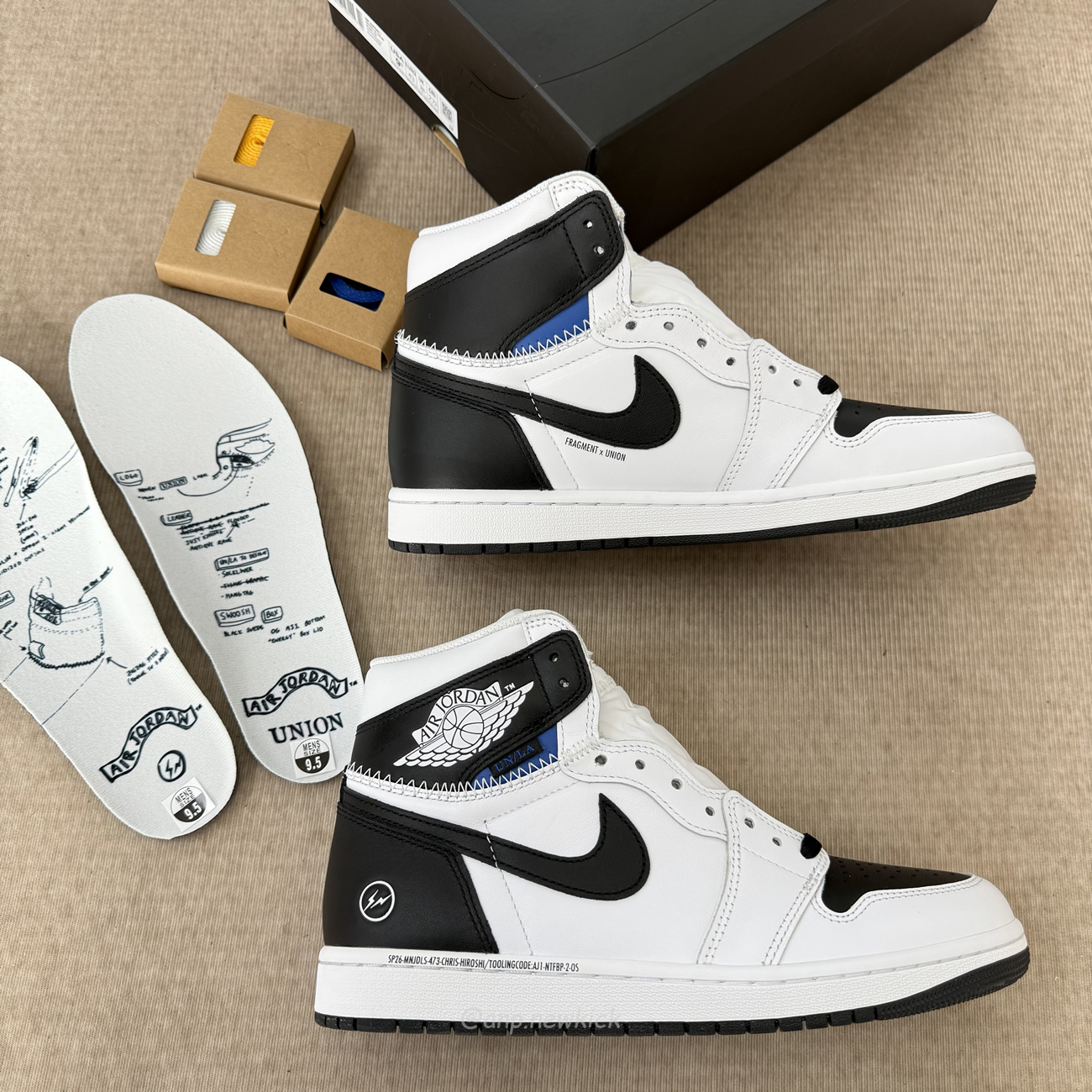 Air Jordan 1 Retro High Og Sp Fragment X Union La White Black Ii7282 100 (8) - www.newkick.vip