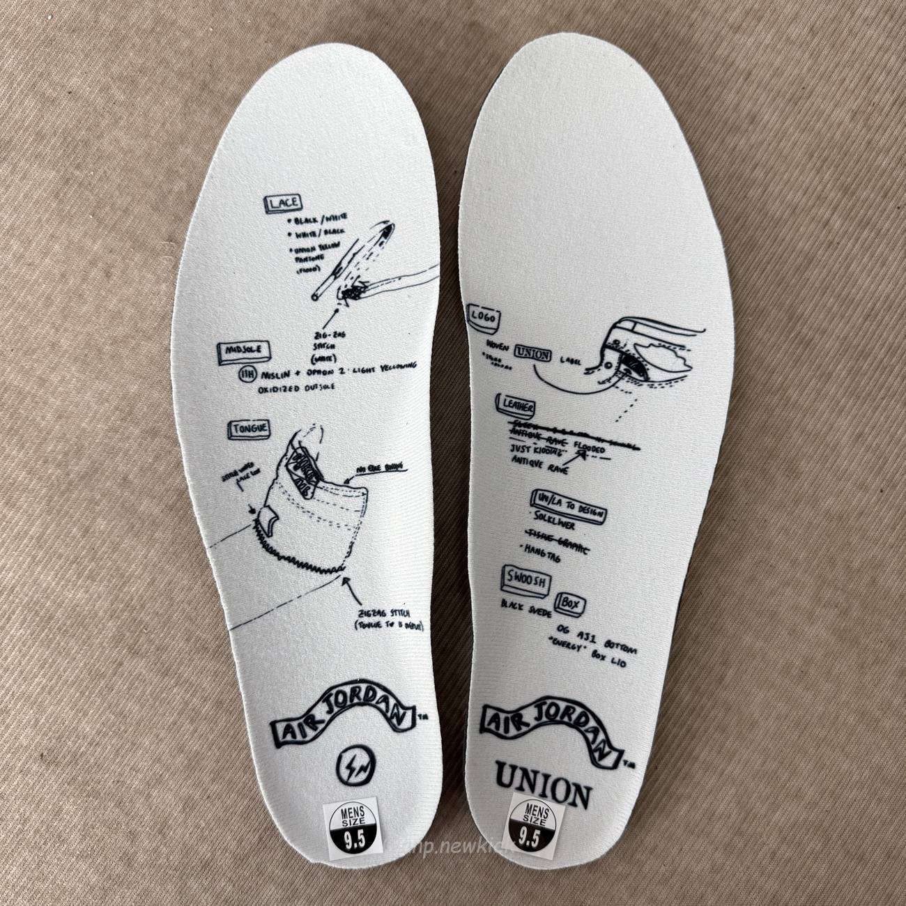 Air Jordan 1 Retro High Og Sp Fragment X Union La White Black Ii7282 100 (9) - www.newkick.vip